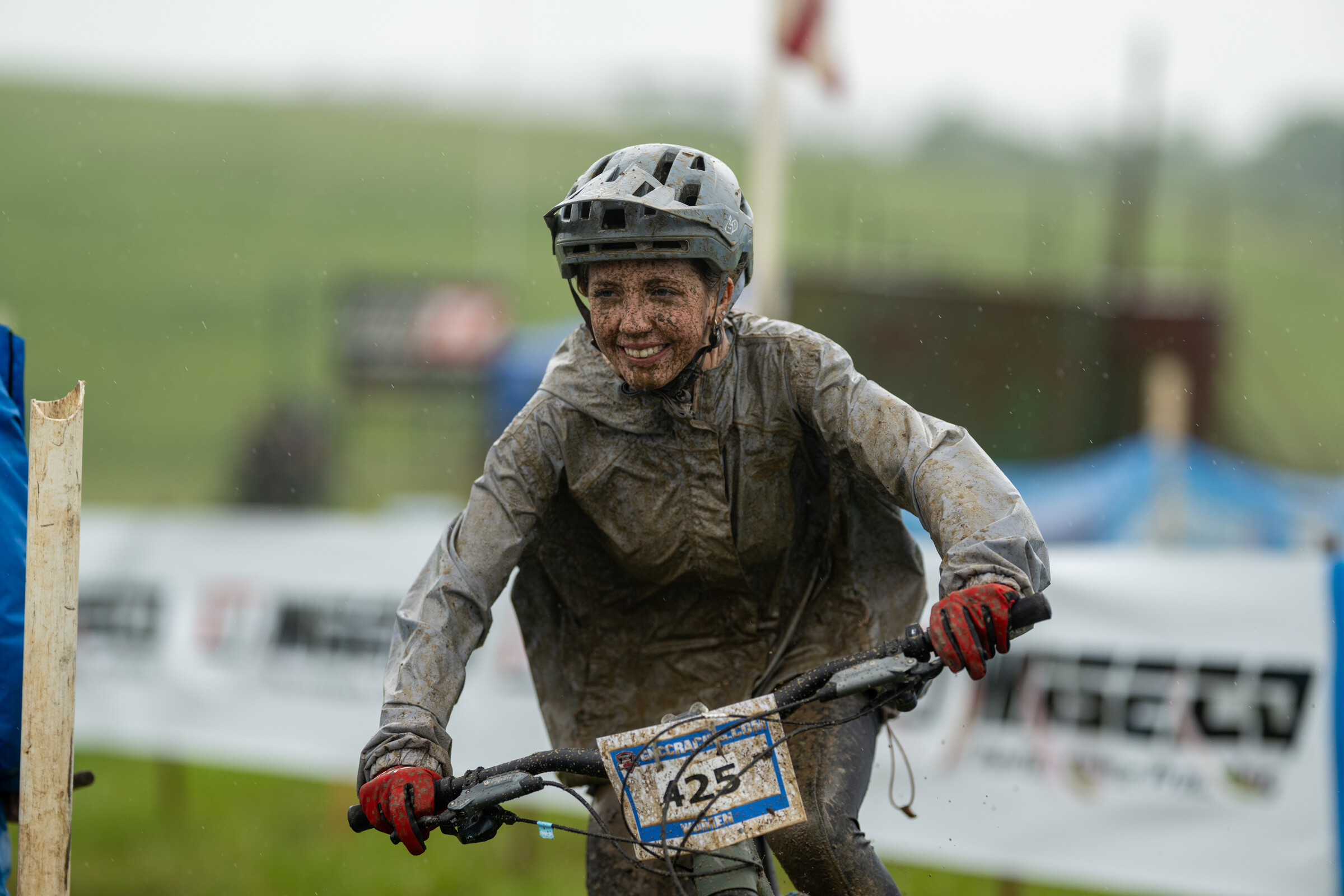 Smiling through the Mason-Dixon muddy eMTB races.
