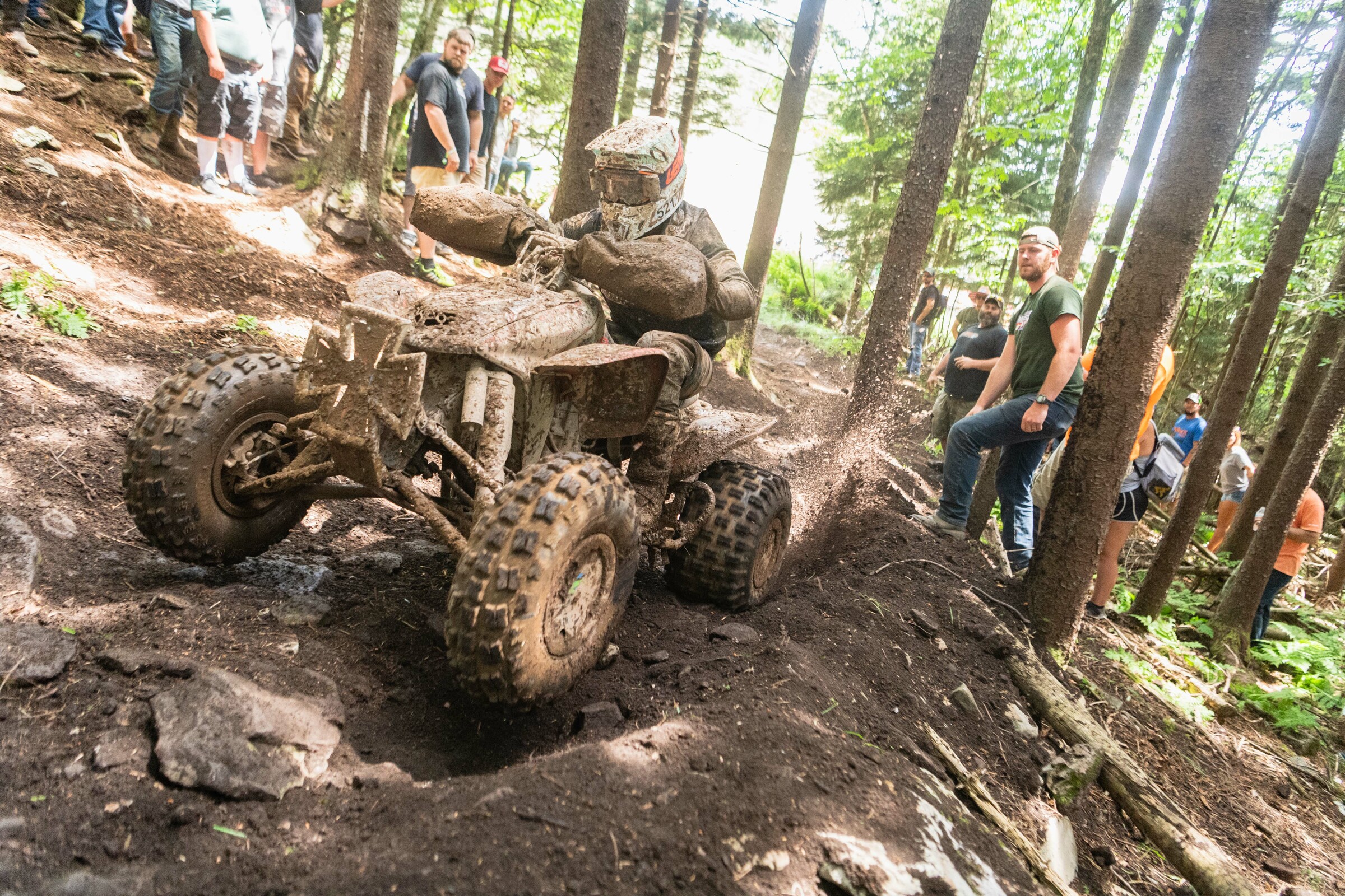 McGill battling his way through one of the toughest GNCC courses.