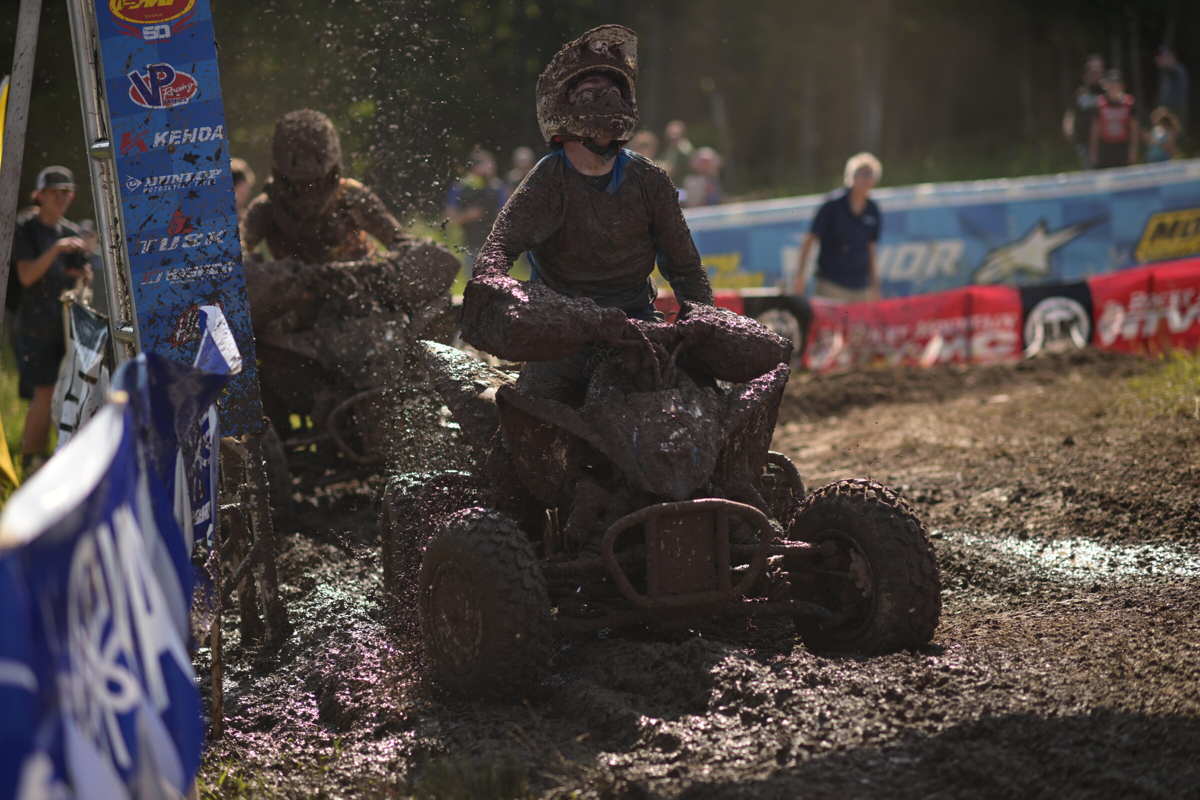 Kole Brandt took home the Youth ATV overall win Saturday morning.