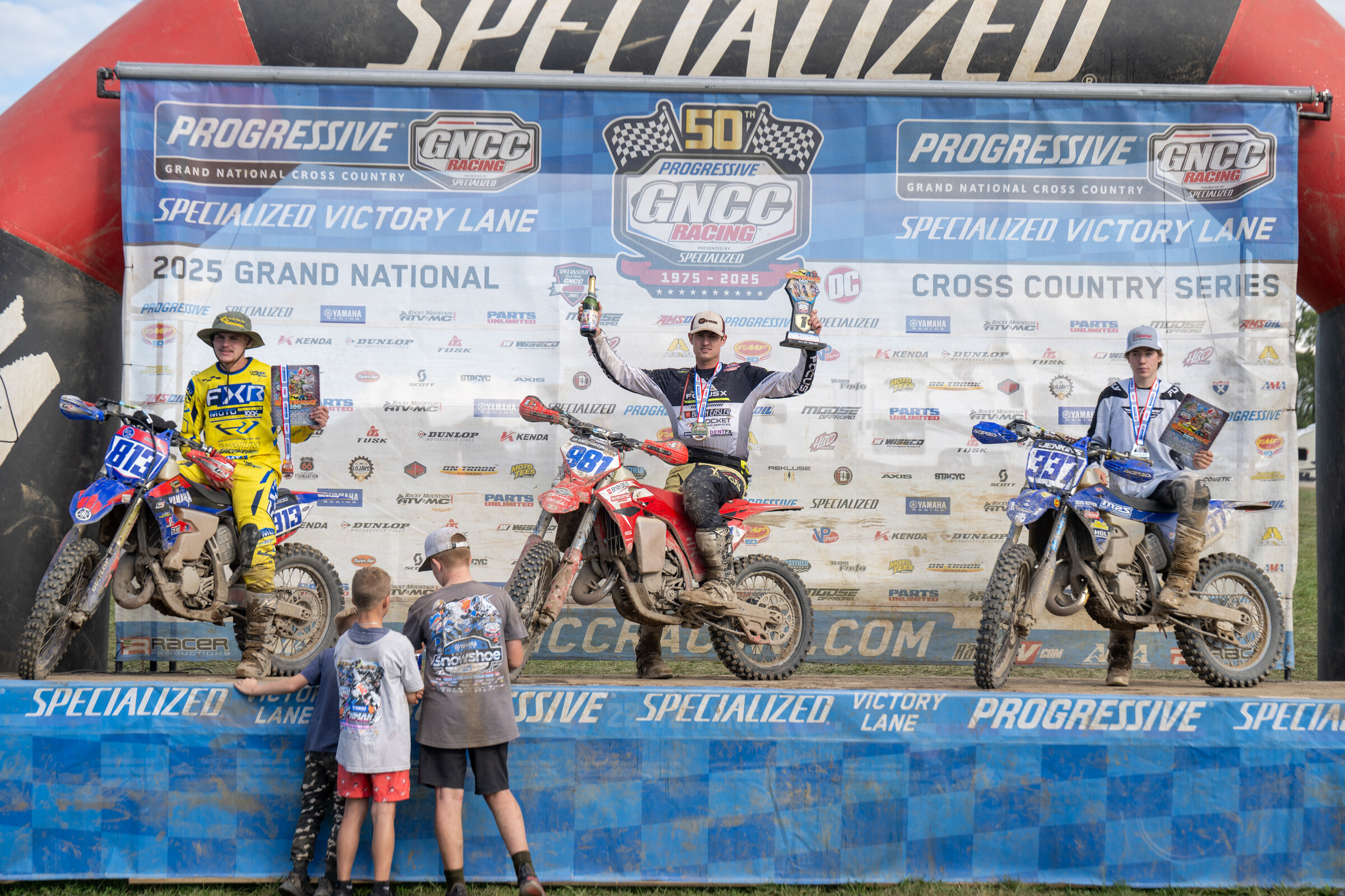 Jonathan Johnson (center) earned the XC3 class win followed by James Jenkins (right) and Jayson Crawford (left).