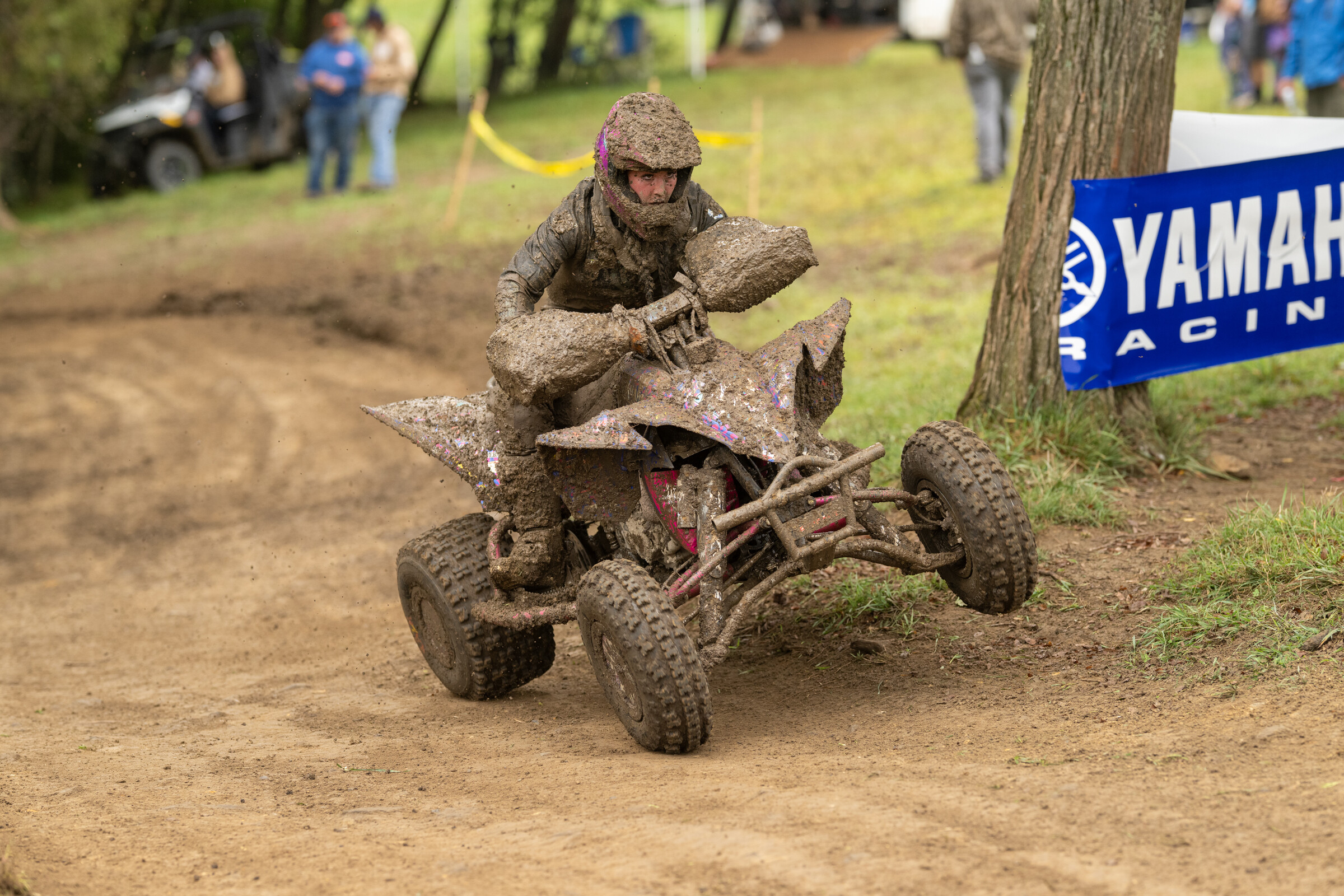 Chloe Harper would takeover and push her way forward through the grueling conditions to take the WXC ATV class win.