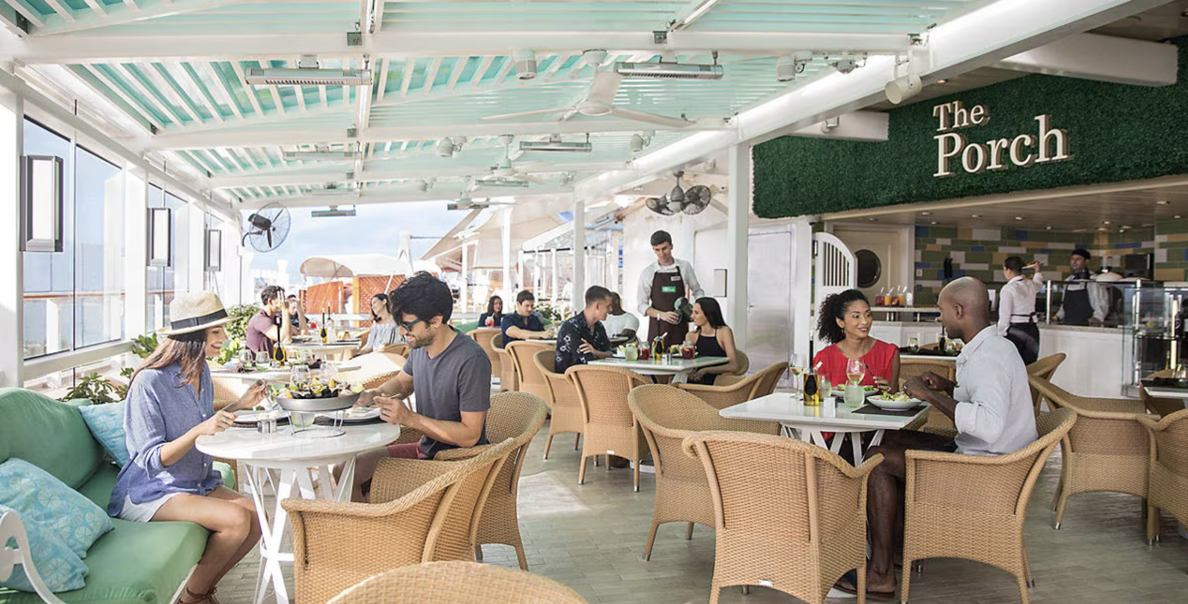 Celebrity Reflection Outdoor Eating Area.