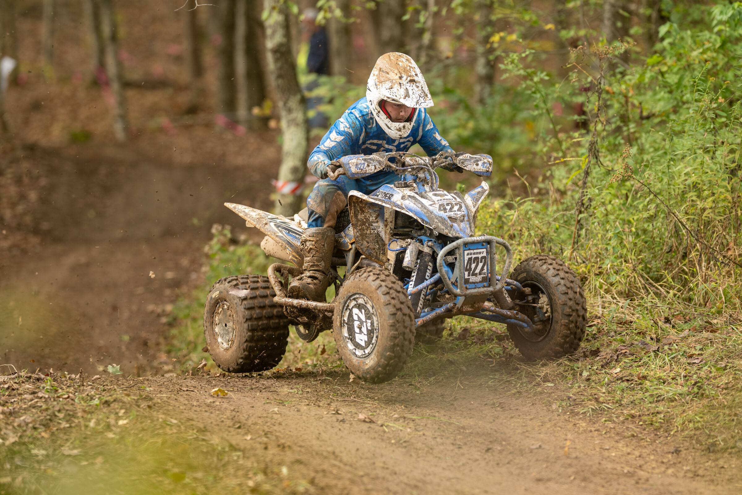 Kole Brandt battled through to take the Youth ATV overall win.
