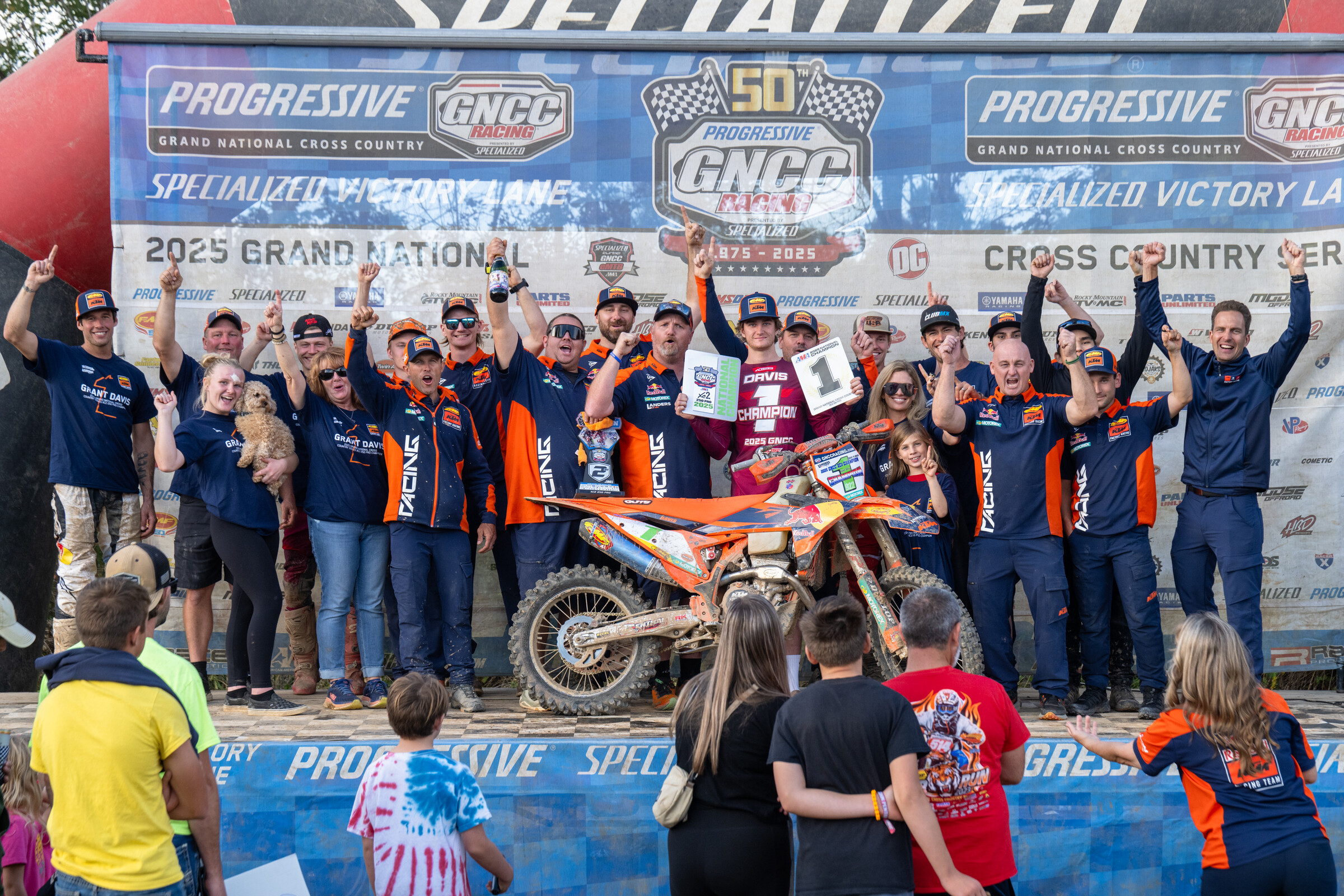 Even with his misfortune, Grant Davis secured enough points to earn the XC2 250 Pro GNCC National Championship.