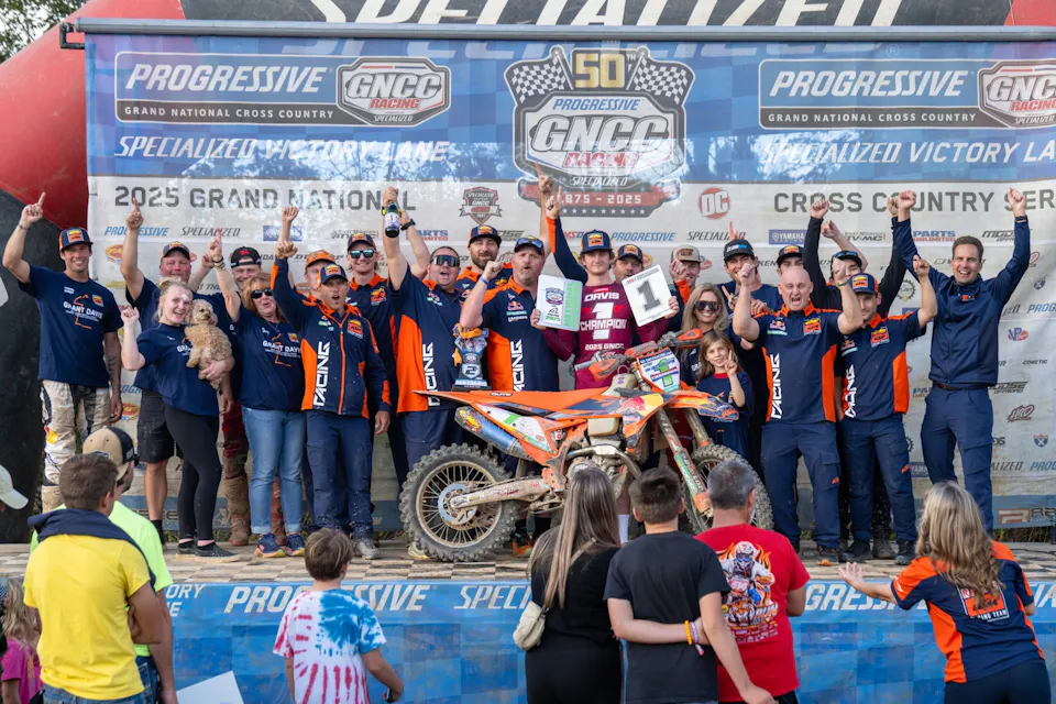 FMF KTM FACTORY RACING TEAM LANDERS AND GRANT DAVIS GO BACK-TO-BACK IN GNCC XC2 250 PRO