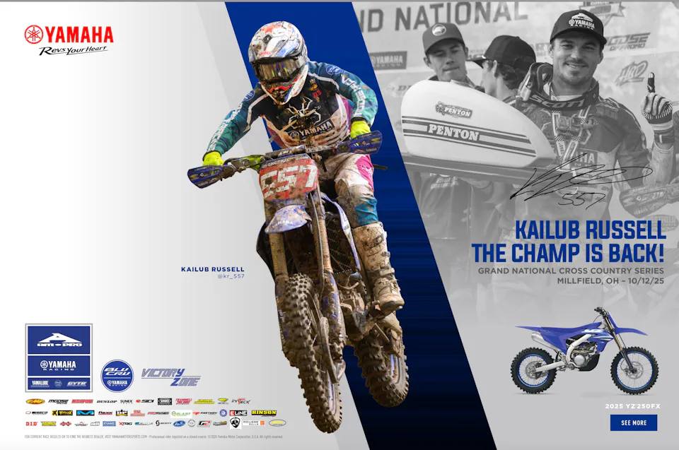 Cycle News: John Penton GNCC - Kailub's Comeback