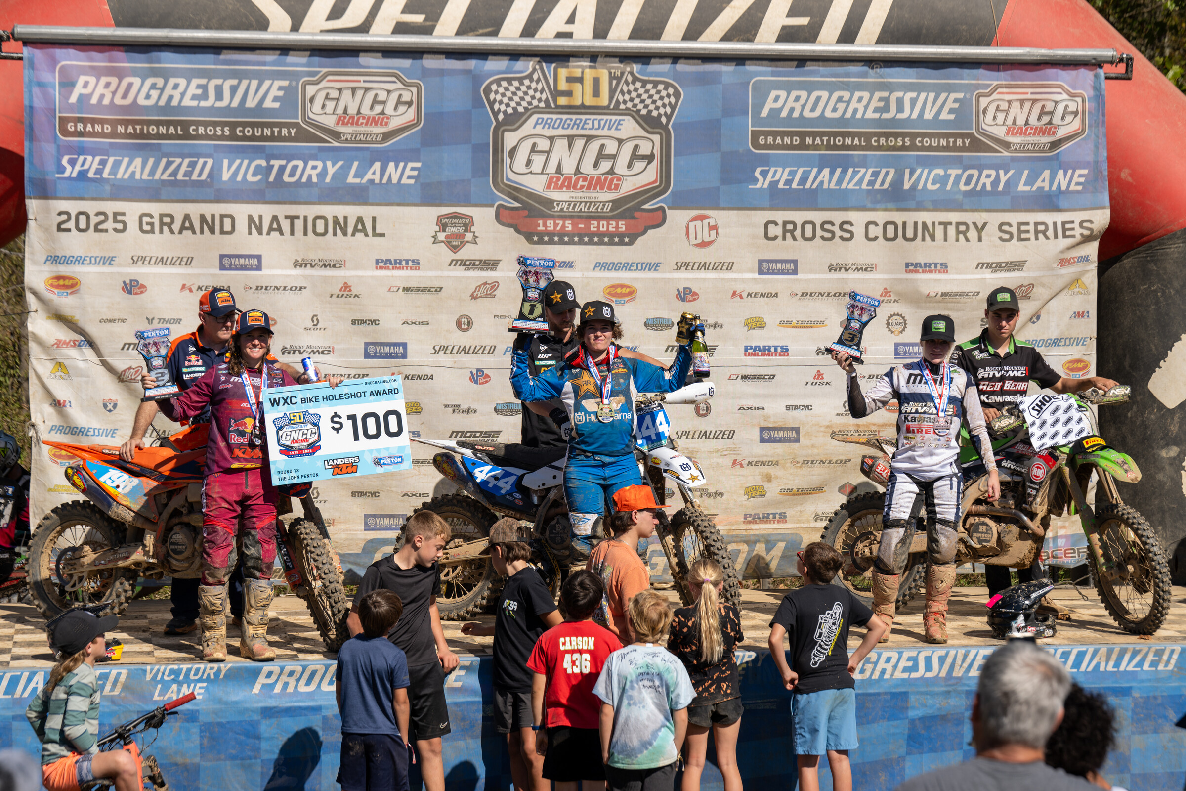 Korie Steede (center), Brandy Richards (left) and Rachael Archer (right) rounded out the top three in Ohio.