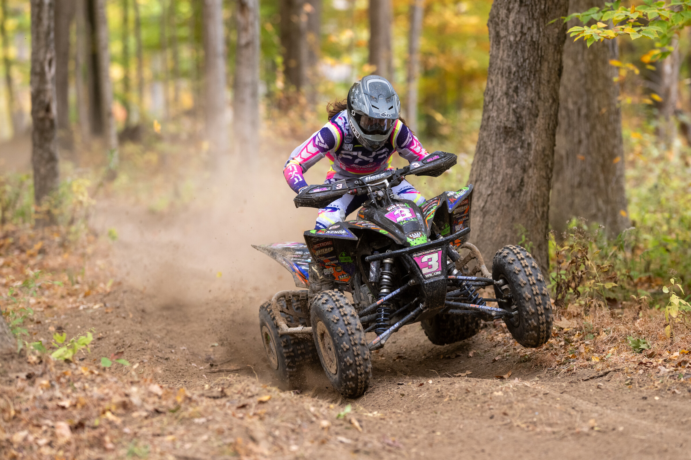 Wyatt Wilkin battled through to take second overall on the day.