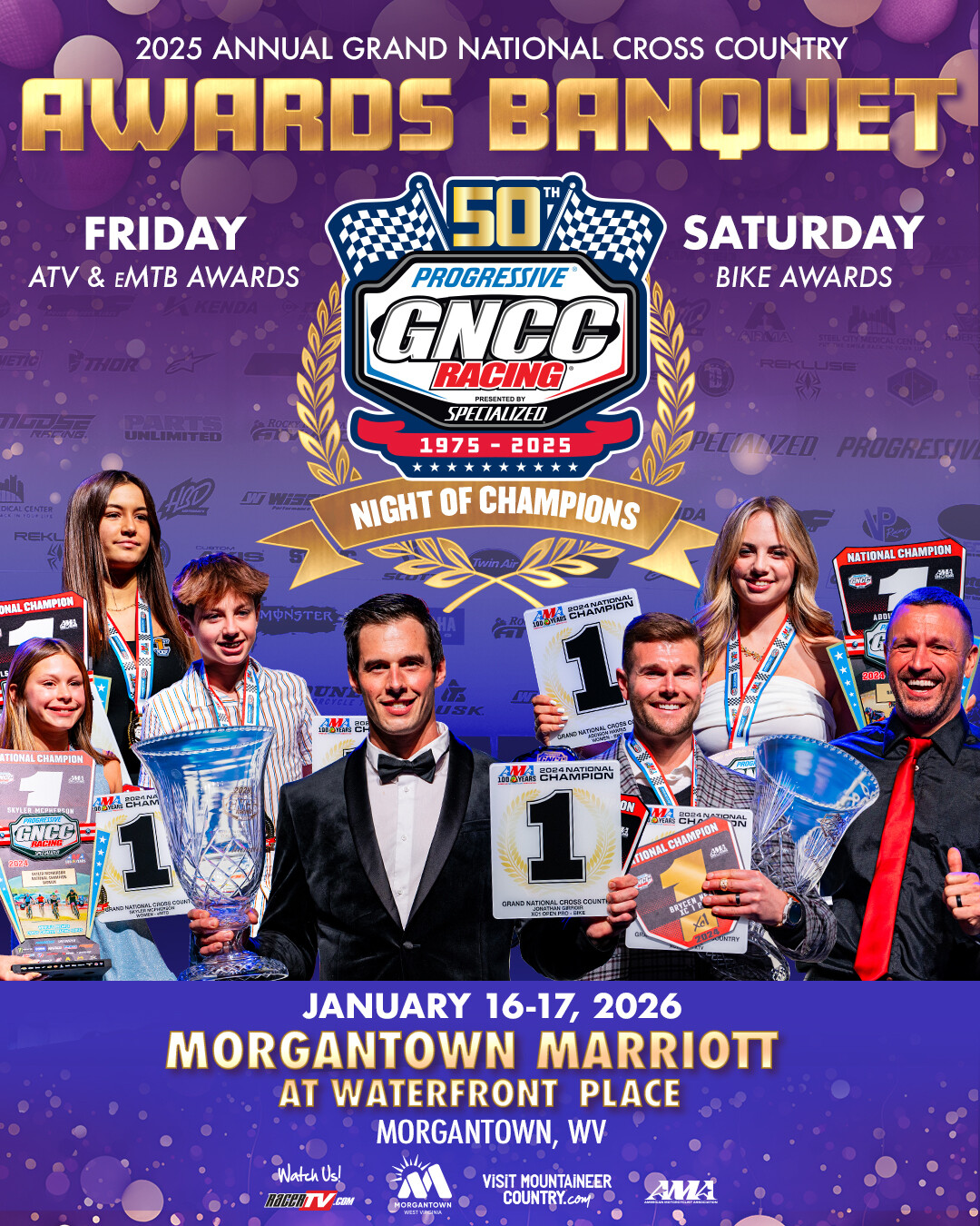 Come celebrate with GNCC Racing on January 16-17, 2026.