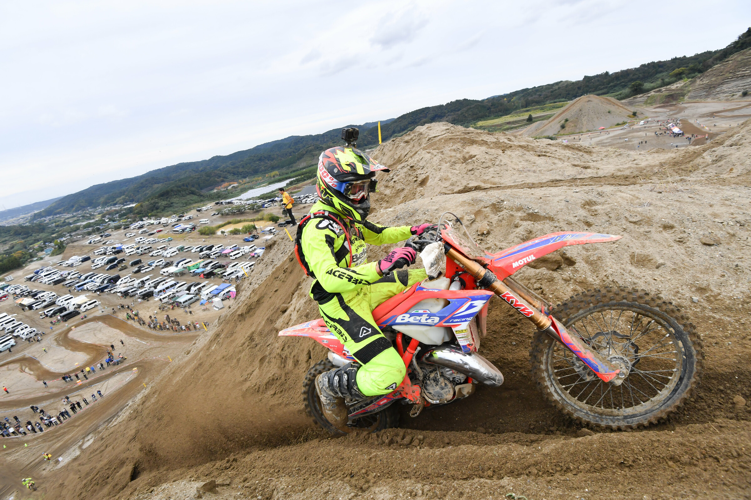 Keita Watanabe is another visitor to GNCC, participating in the 2024 Mountaineer GNCC.