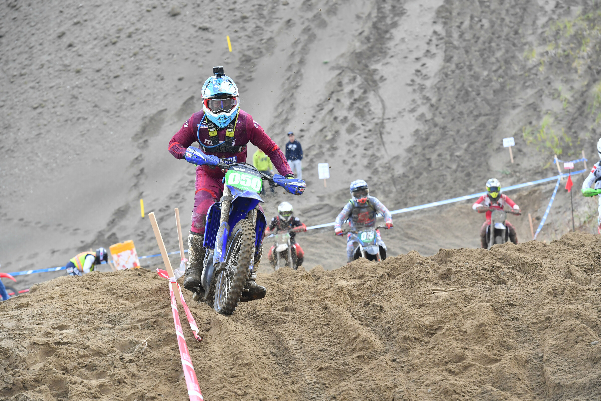 Randy Hawkins rode to a fifth place finish in the morning Fun GP