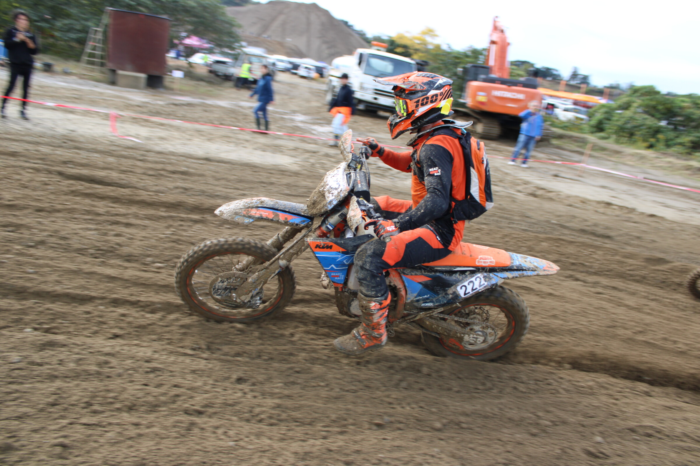 KTM Japan General Manager, Kevin Strassmeir pulls double duty at each JNCC event, racing both the AM and PM races!
