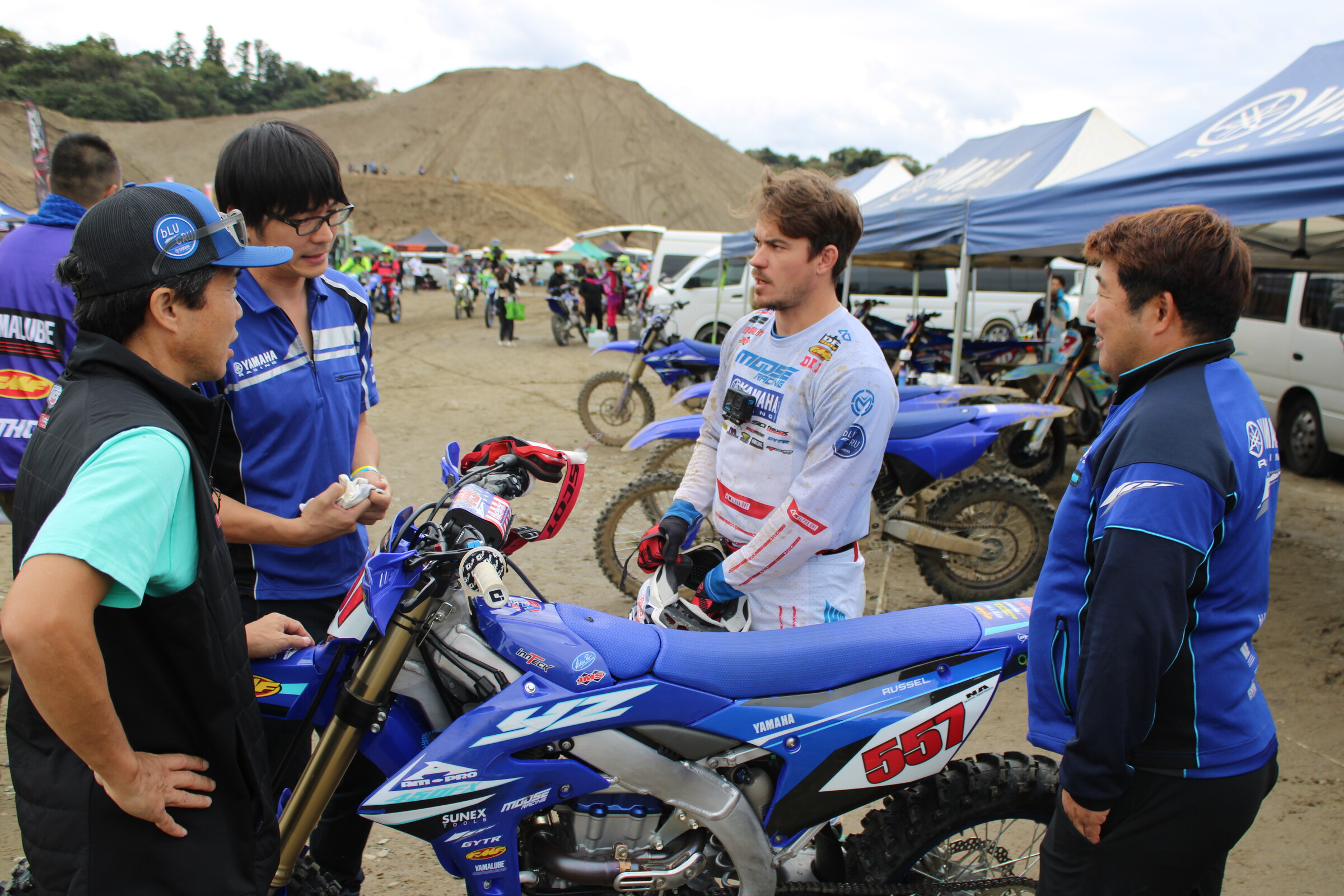 The YZ450FX Kailub rode was very interesting. It had some work done that made it closer to a 400cc machine.