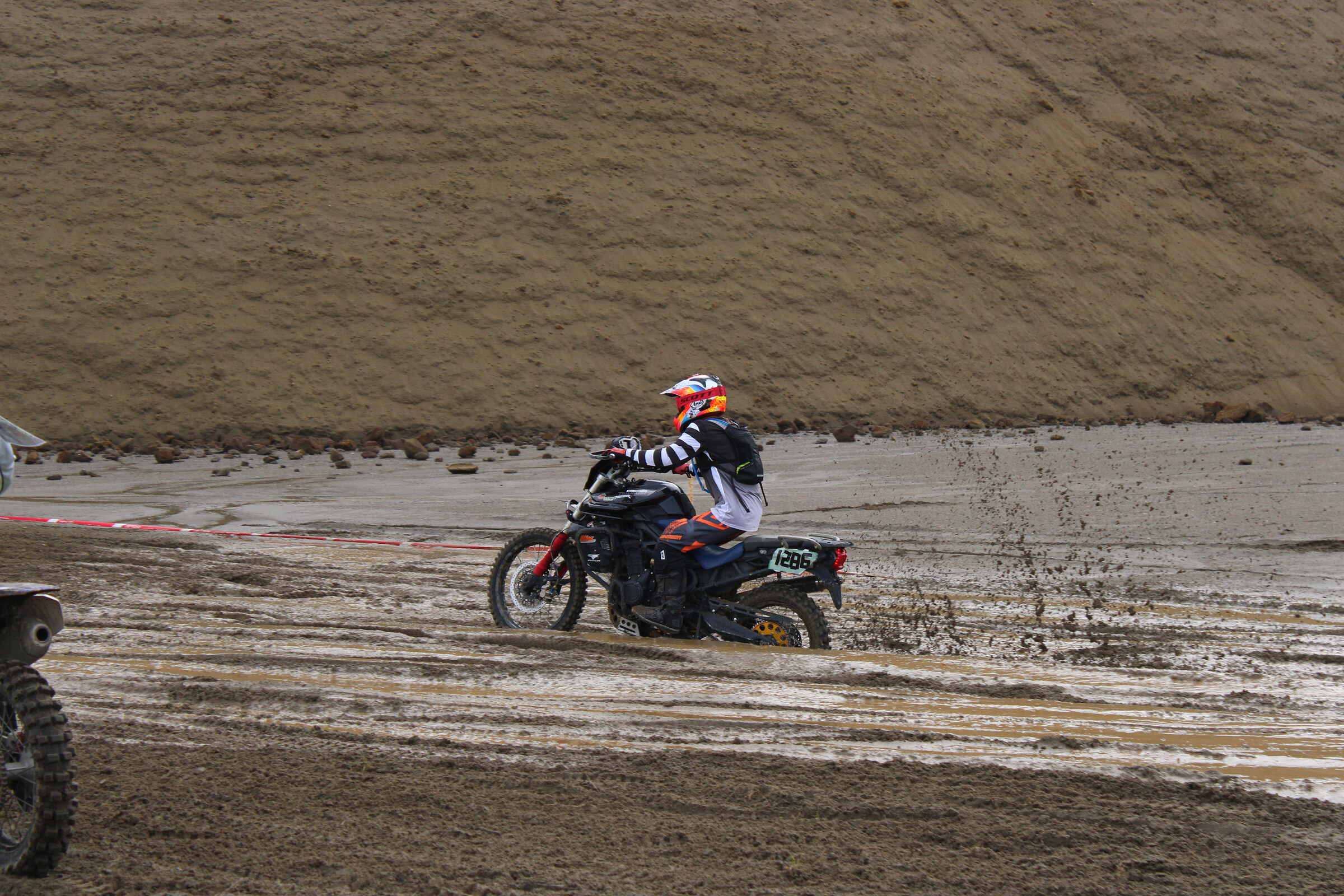 Yes, that is a Triumph Tiger adventure bike!