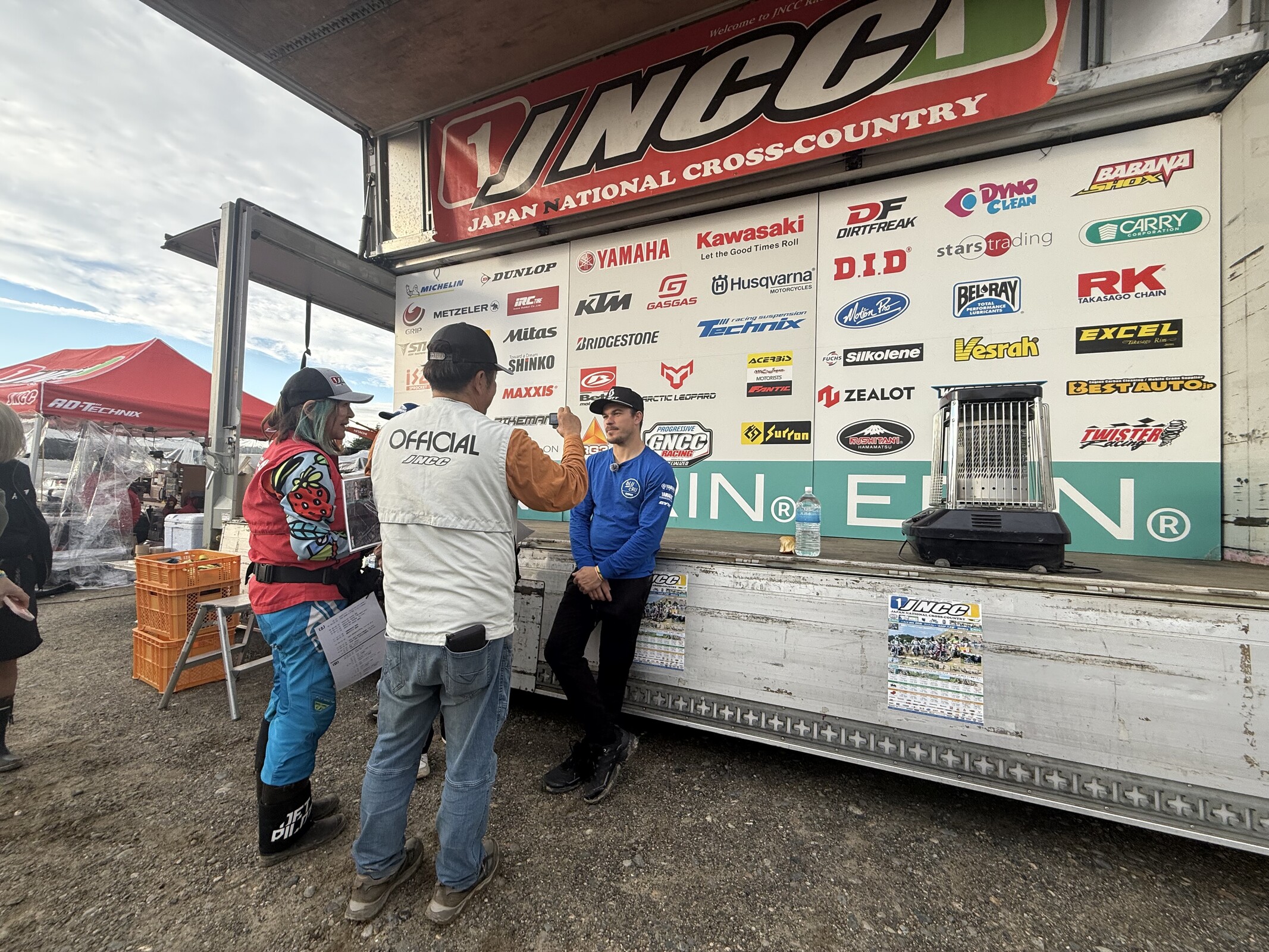 KR with a pre-race interview