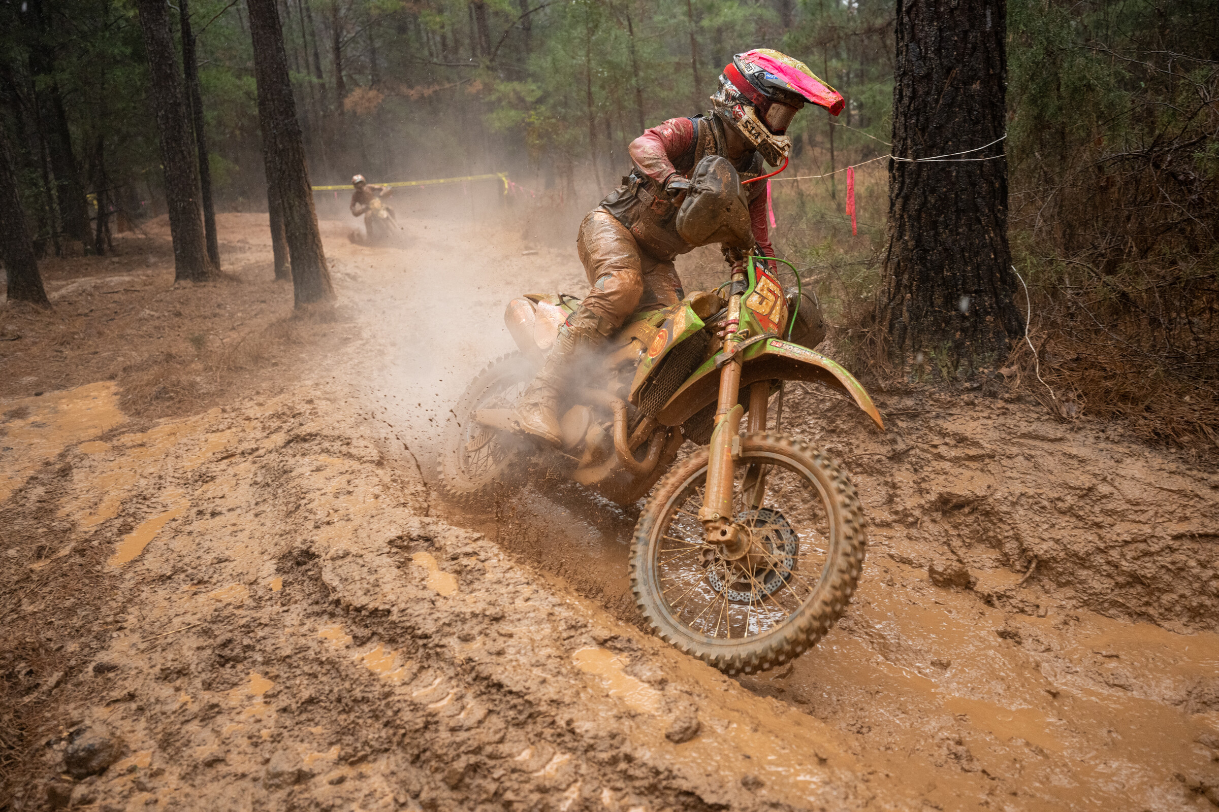 Steward Baylor Jr. (Rocky Mountain ATV MC/Red Bear/Kawasaki Team Green) charged throughout the duration of the race, moving himself up to fourth overall and third in the XC1 Open Pro class as the checkered flag flew.