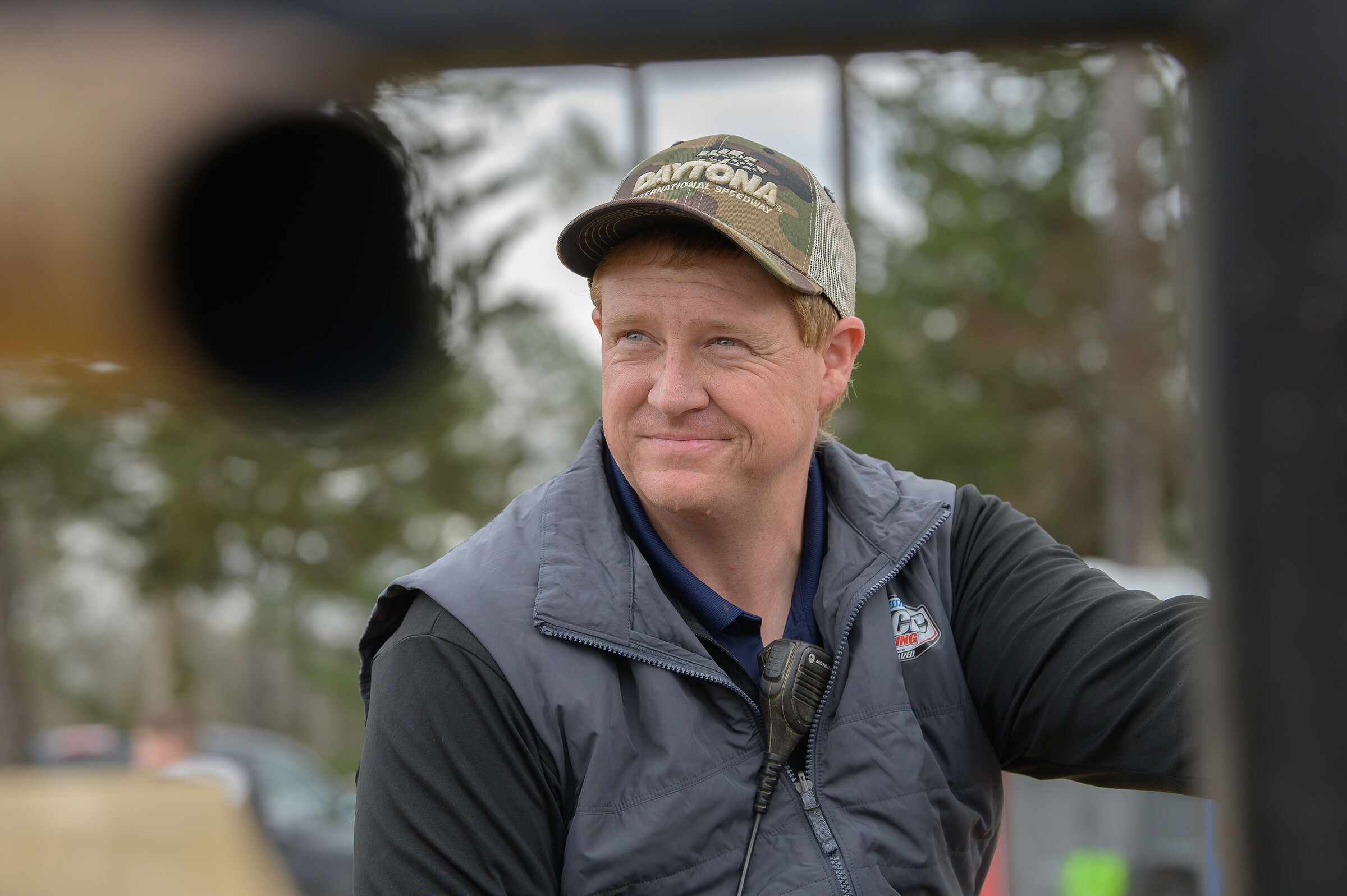Jared Bolton balances his time laying out sections of the track, making the various track maps and keeping tabs on other operations throughout the race weekends.
