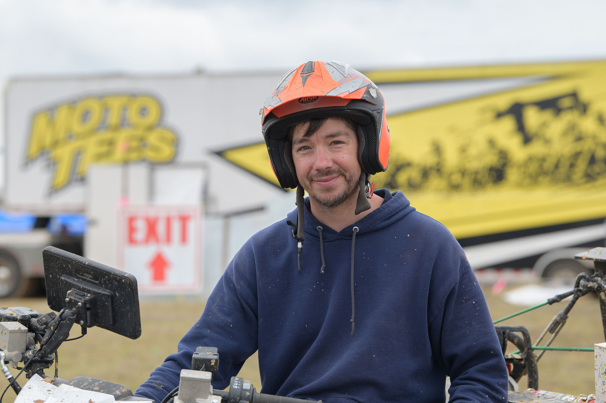 Colby Stiles makes sure the courses are marked and prepped up to the GNCC Racing standards.