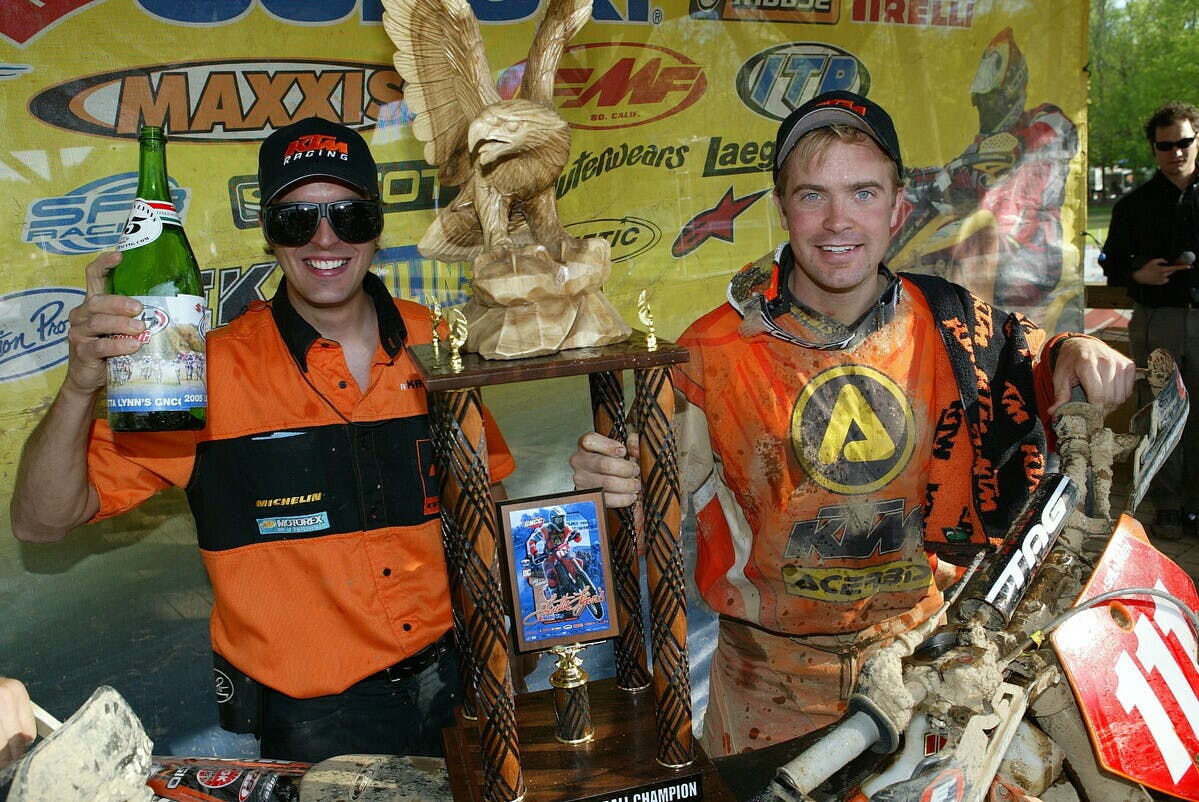 In 2005, Antti Kallonen would come to America with Juha Salminen as his mechanic for the GNCC's.&nbsp;