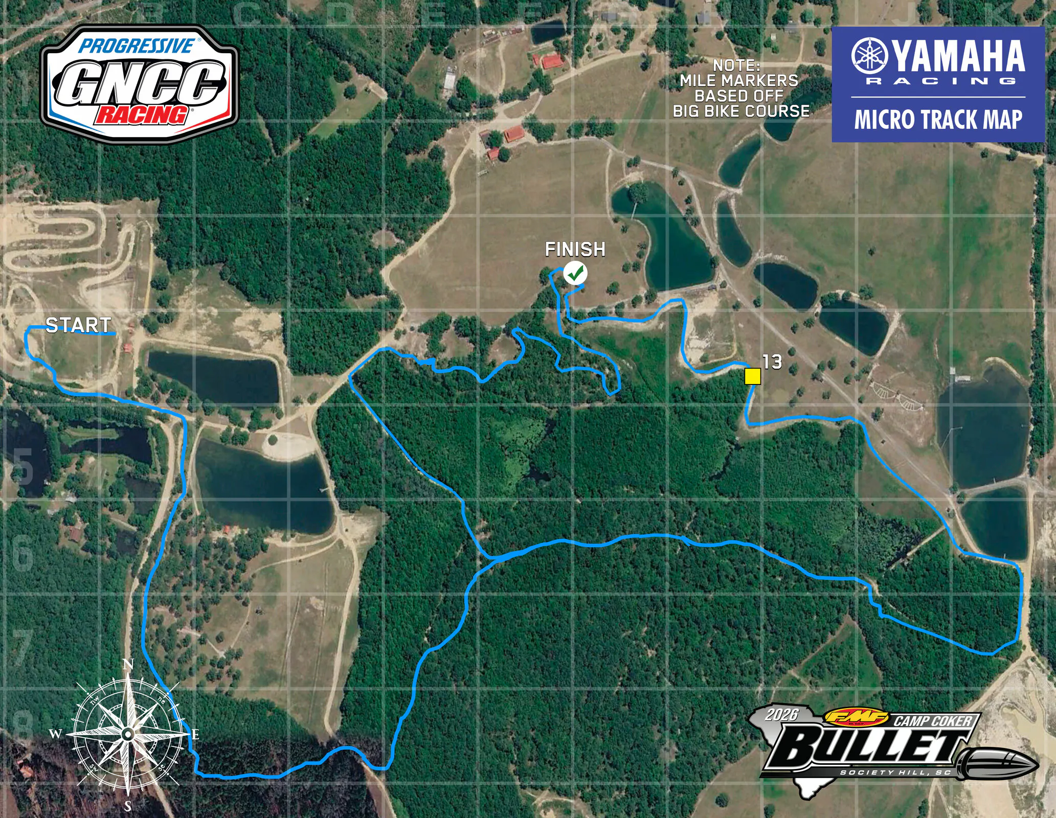 Camp Coker Bullet Track Map