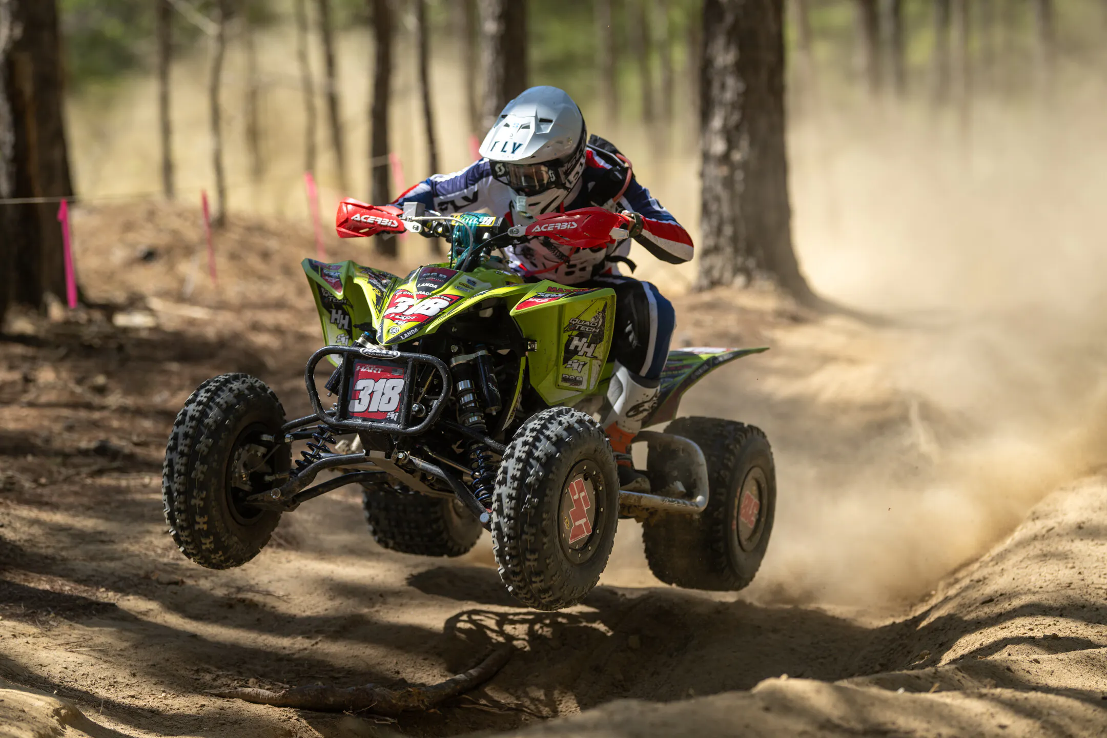 Hunter Hart (HHR/Fly Racing/Quad Tech) battled throughout the day to finish second overall at round four.