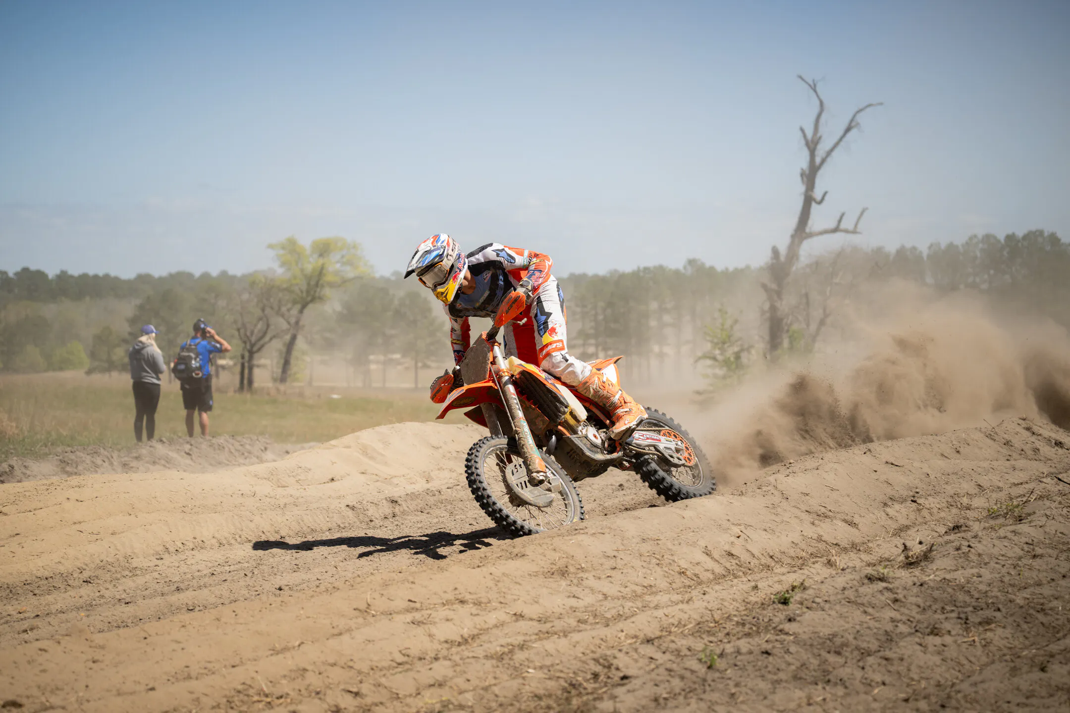 Ben Kelley (FMF KTM Factory Racing) pushed himself throughout the day to finish third overall - and maintain control of the points standings after four rounds of racing.