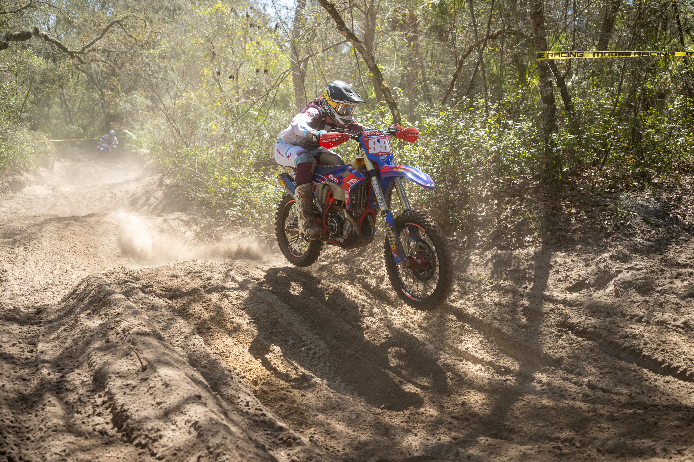 Cody Barnes (Liqui Moly Factory Beta Racing) put in a great ride, battling at the front and earning third overall at the end of the grueling three-hours.