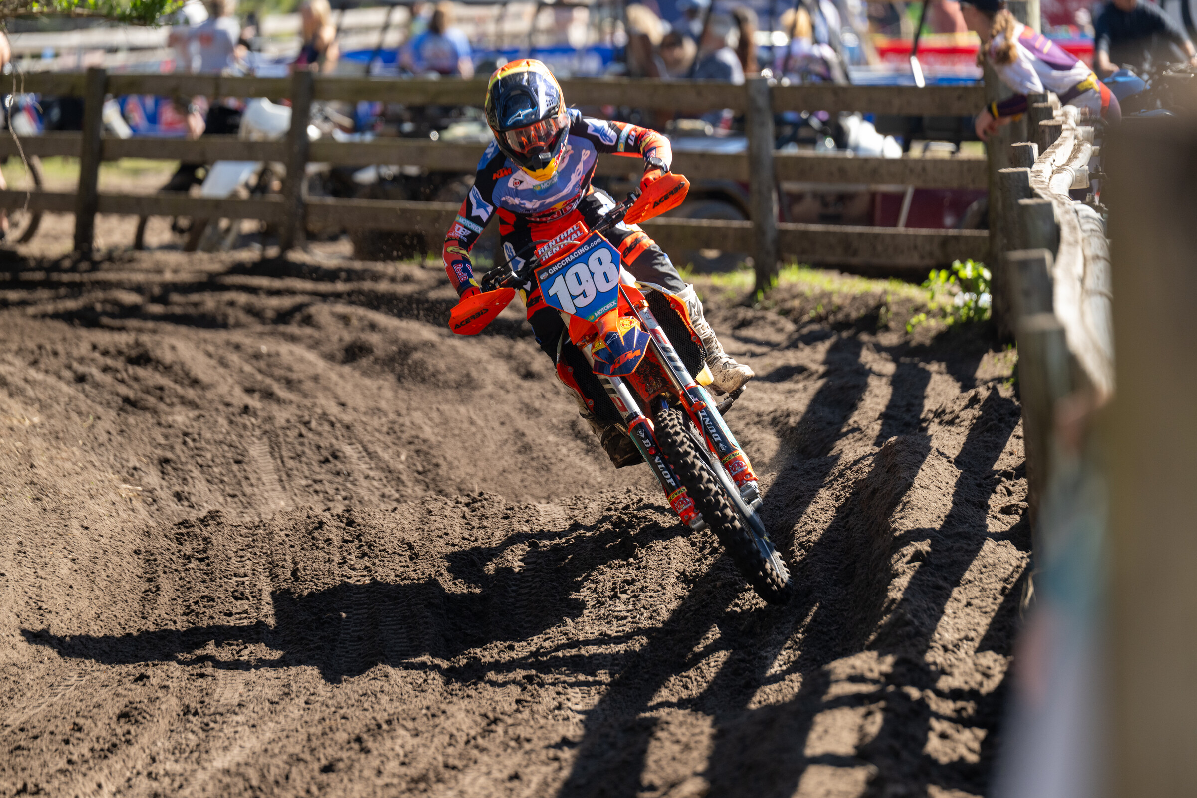Brandy Richards (FMF KTM Factory Racing) battled back through the Florida trails, earning the WXC class win at round two.