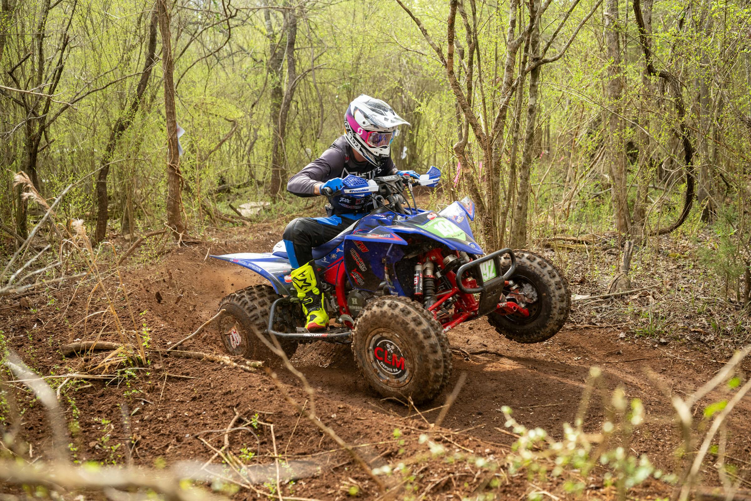Danick Paquin won the XC2 Pro-Am class after battling through the Alabama terrain.