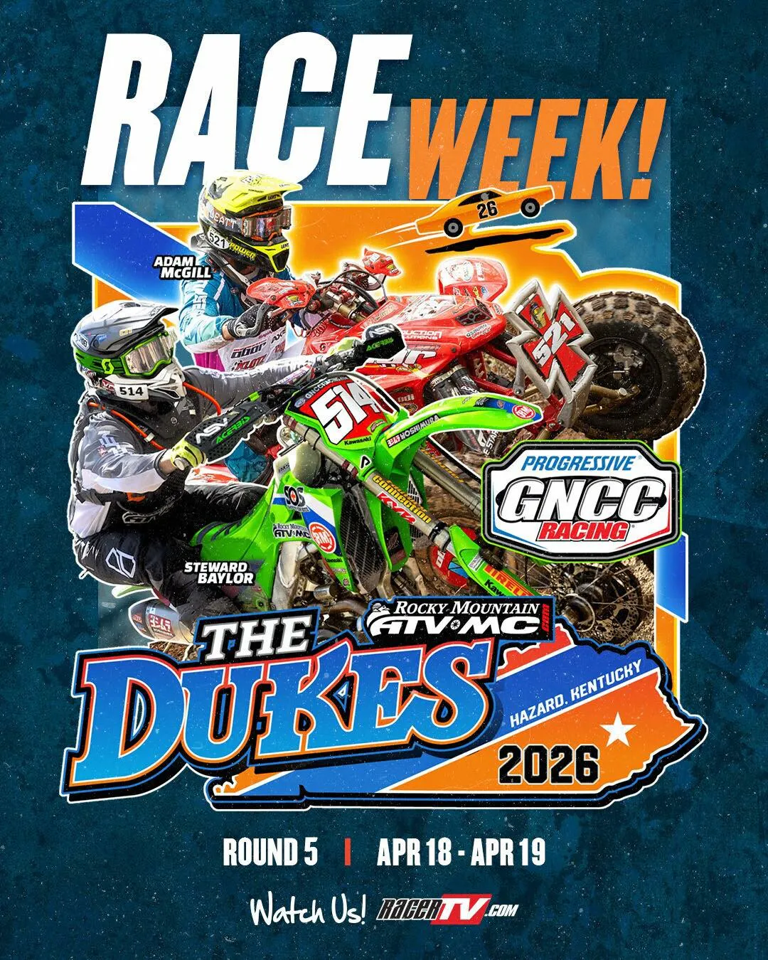 GNCC LIVE on RacerTV.com this weekend.