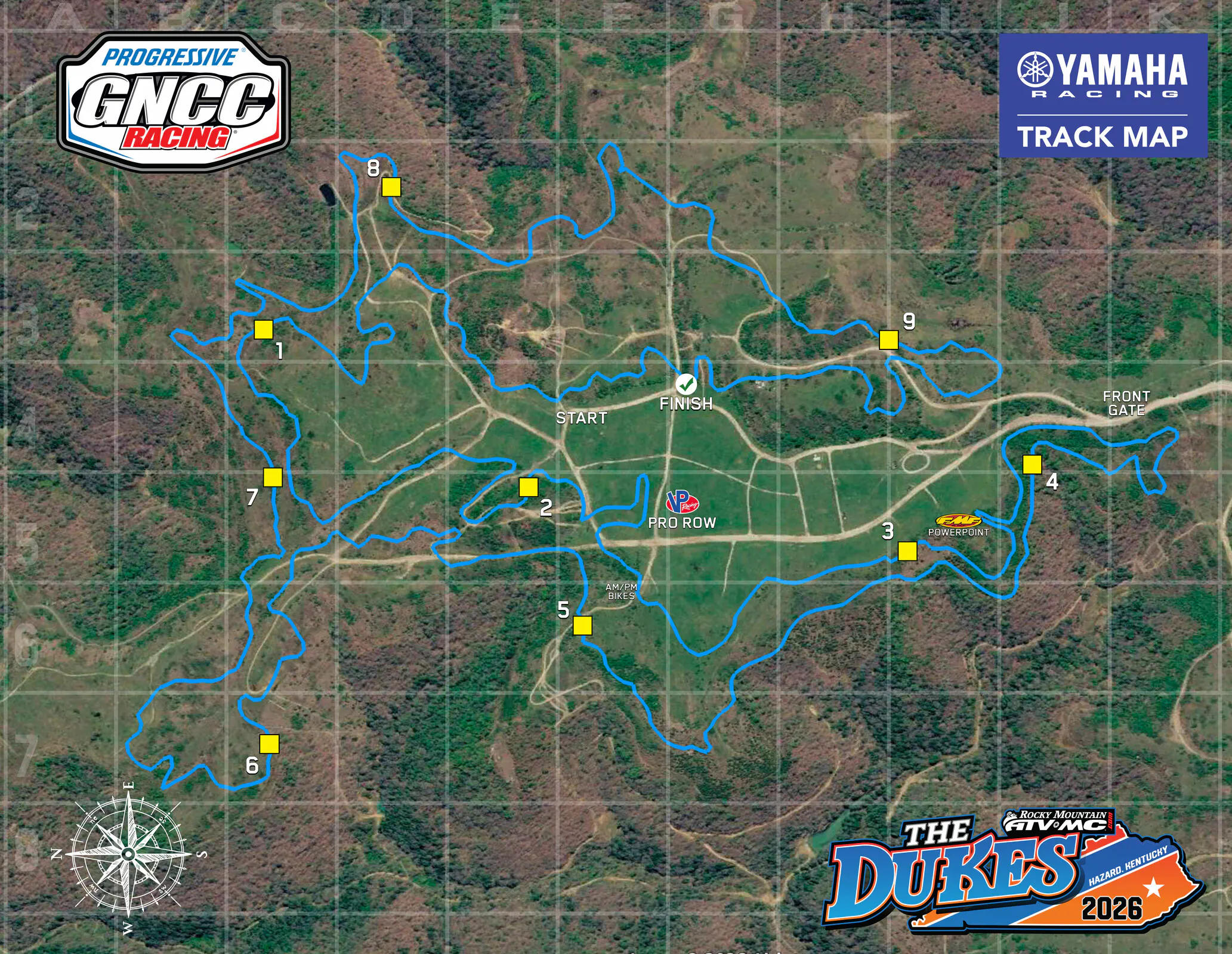 The Rocky Mountain ATV/MC Dukes Track Map