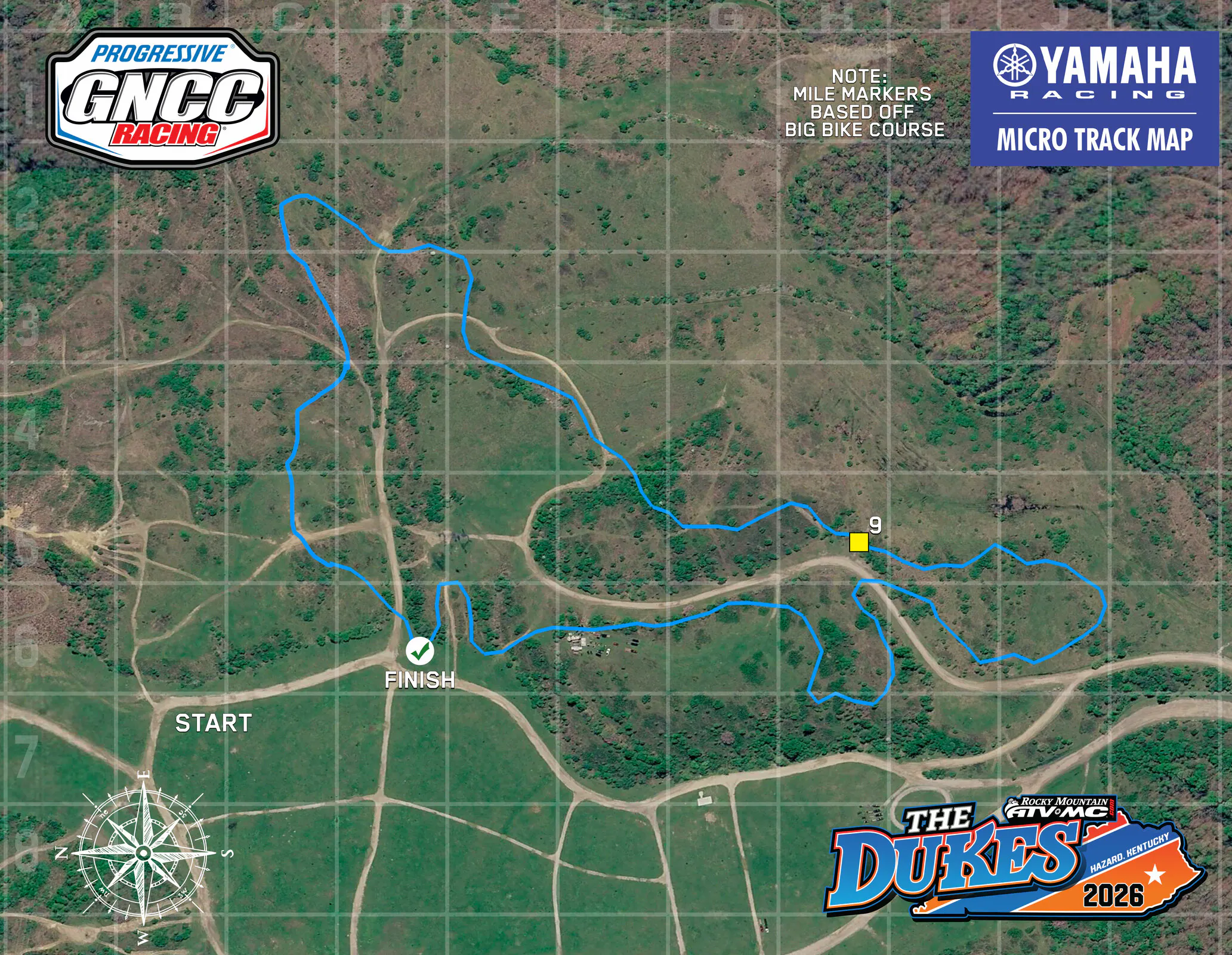 The Rocky Mountain ATV/MC Dukes MICRO Track Map