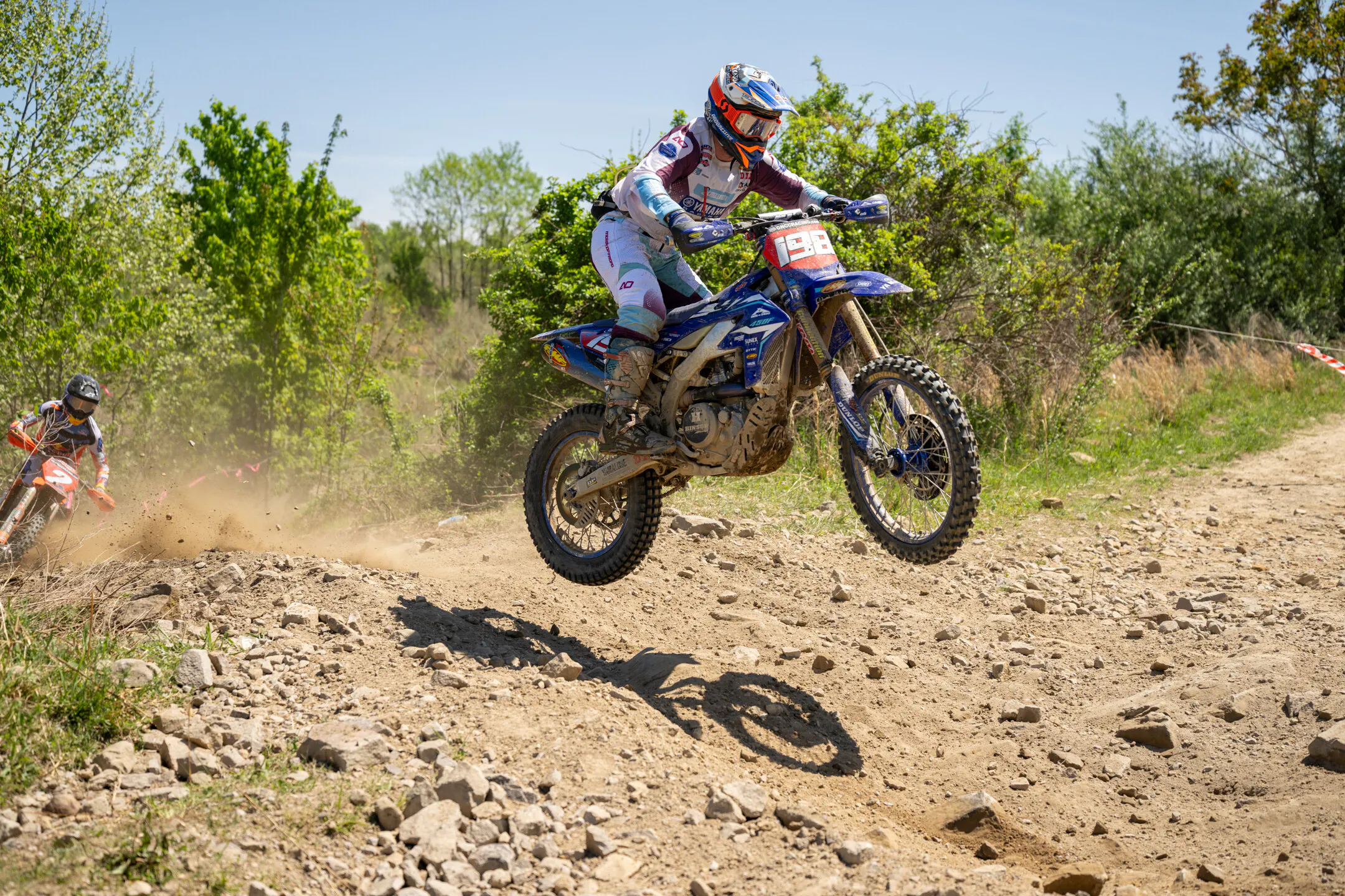 Liam Draper (AmPro Yamaha) battled back-and-forth, ultimately earning second overall in Kentucky.&nbsp;