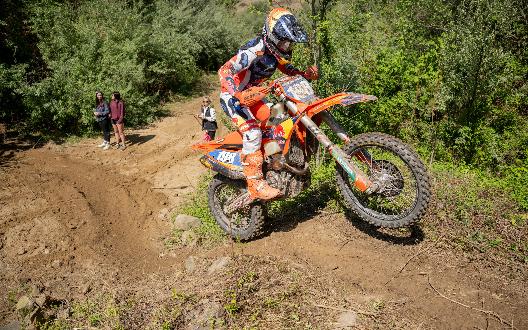 Brandy Richards (FMF KTM Factory Racing) grabbed the WXC class win at The Dukes GNCC in Knott County, Kentucky.