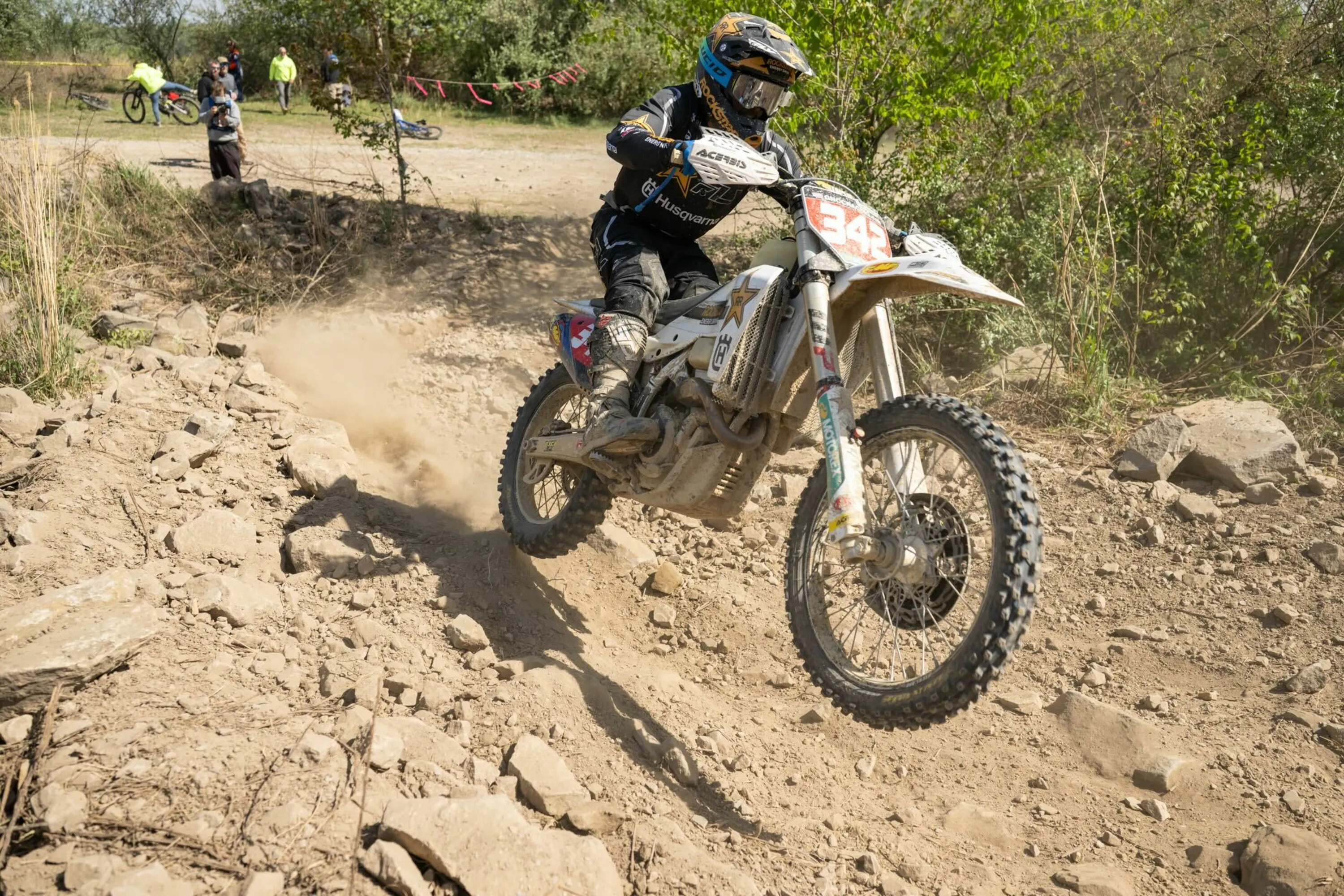 Rockstar Energy Husqvarna’s Craig DeLong and Korie Steede Claim The Dukes GNCC Podiums