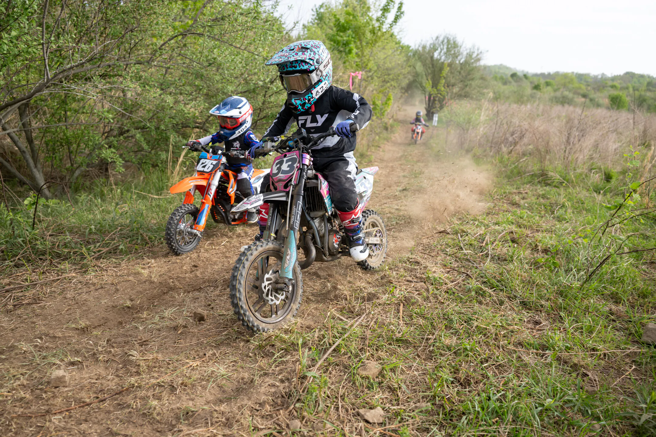 Codie Lloyd led the Micro Bike Girls class from start to finish.