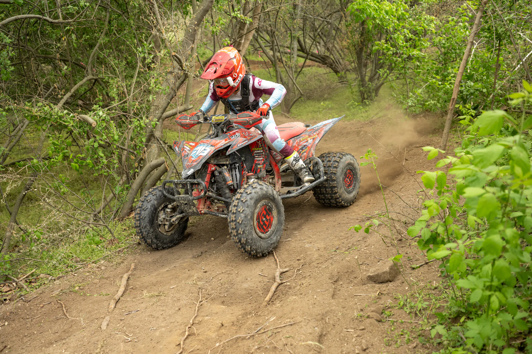 Hannah Hunter took third at round five, The Dukes GNCC in Kentucky.