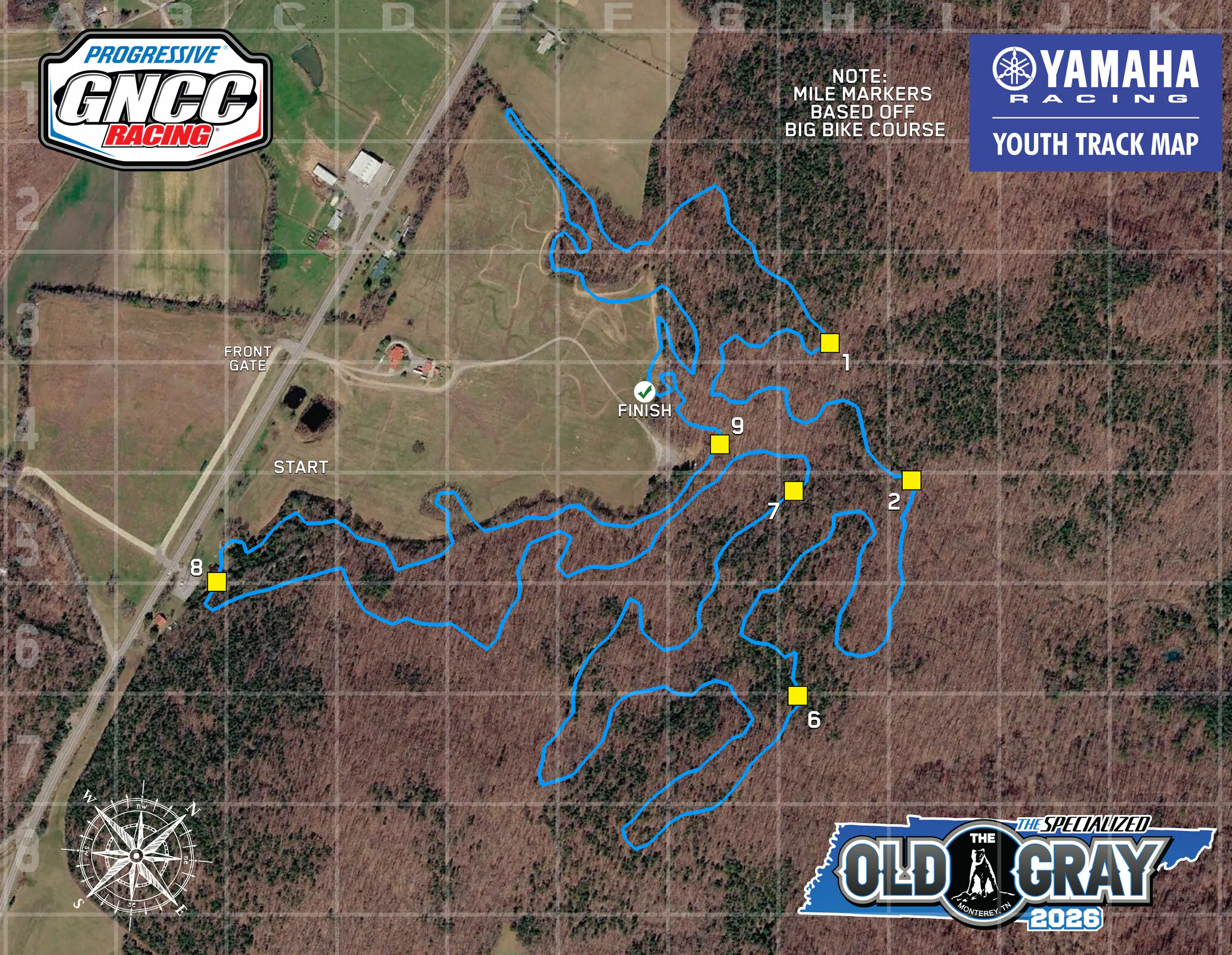 Old Gray Youth Track Map