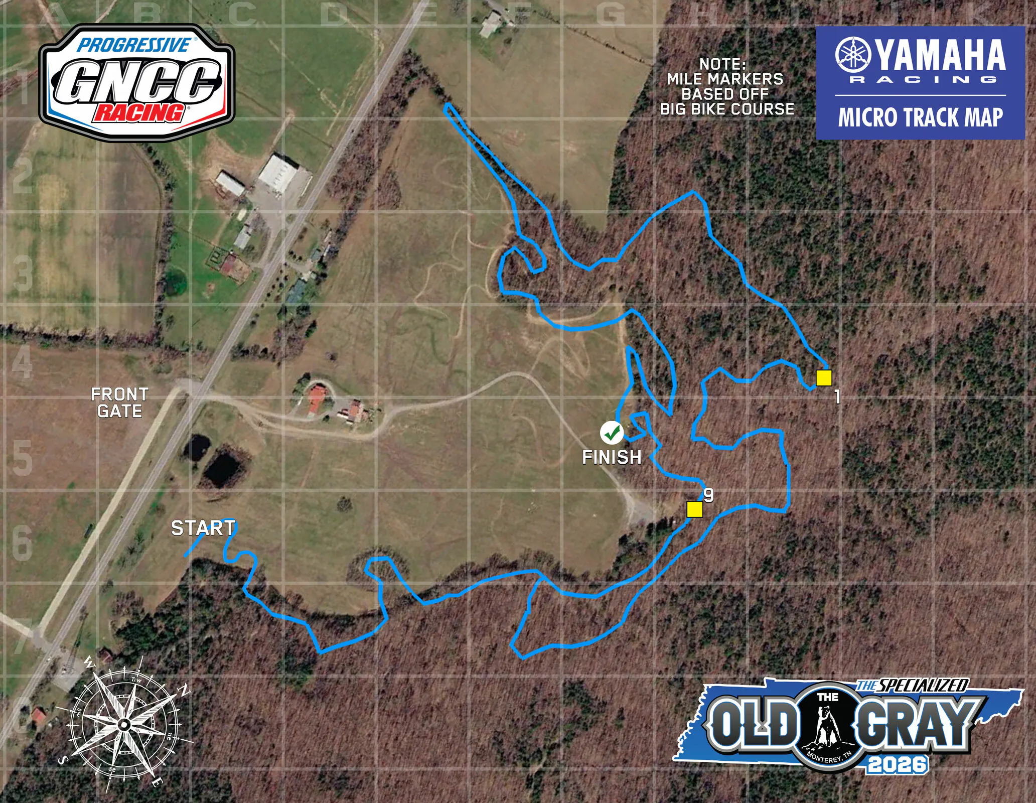 Old Gray Micro Track Map