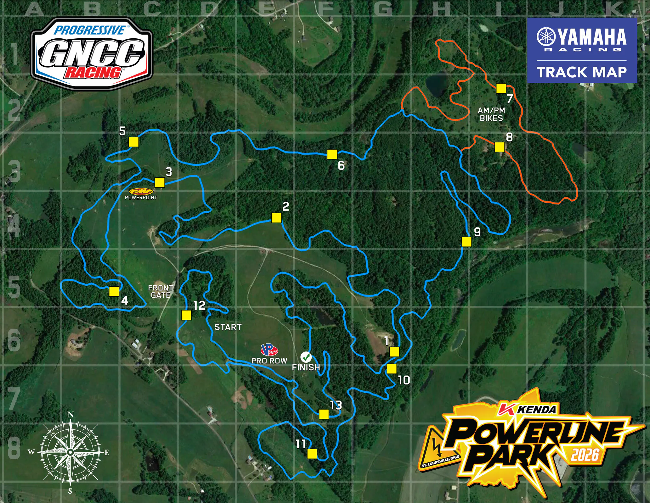 Powerline Park Track Map