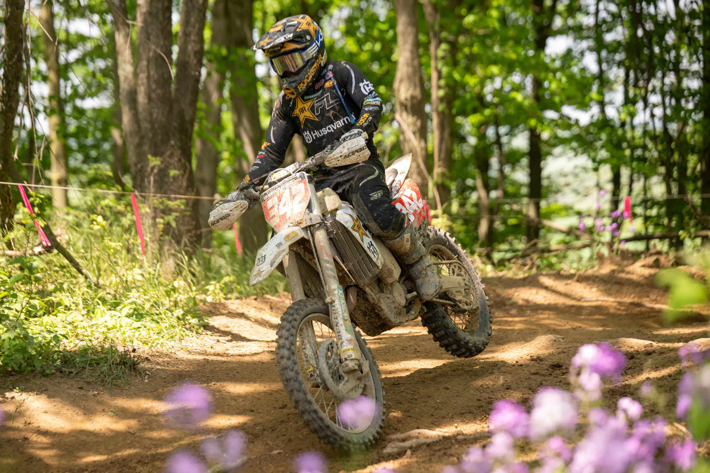 Craig Delong (Rockstar Energy Husqvarna Factory Racing) pushed himself for the duration of the race to finish second overall.&nbsp;