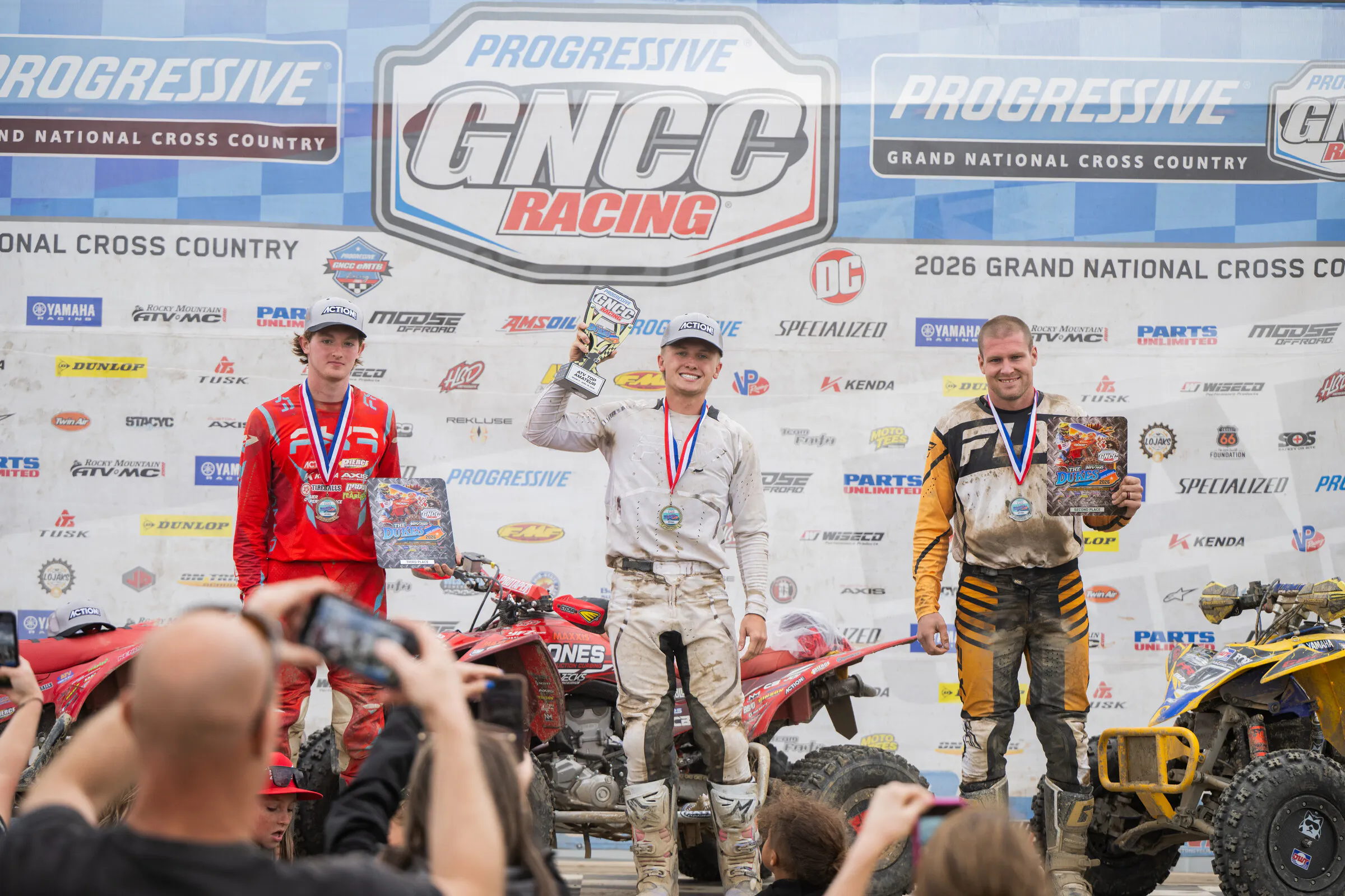 Jones was atop the Top Amateur podium at the end of the PM ATV race in Kentucky.