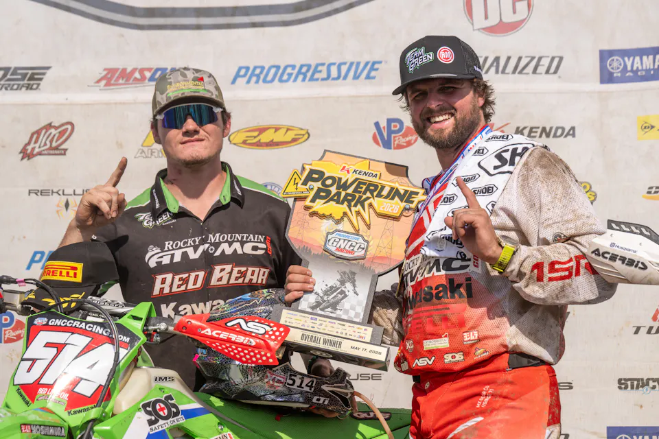 Steward Baylor Back on Top at Powerline Park GNCC