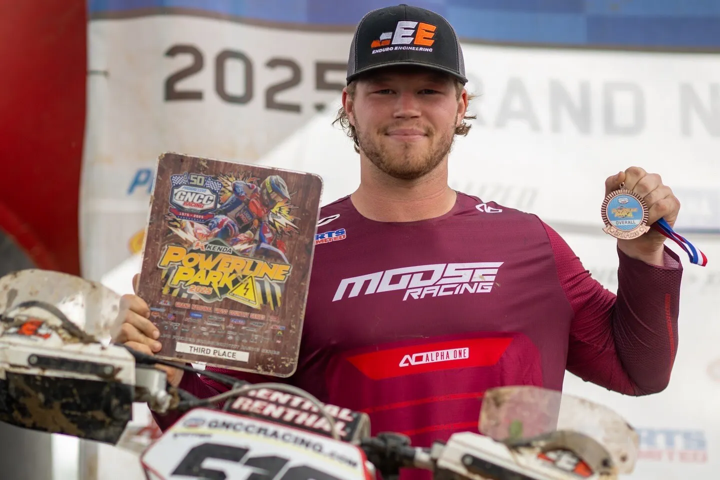 Cole on the Powerline Park Top Amateur podium.&nbsp;