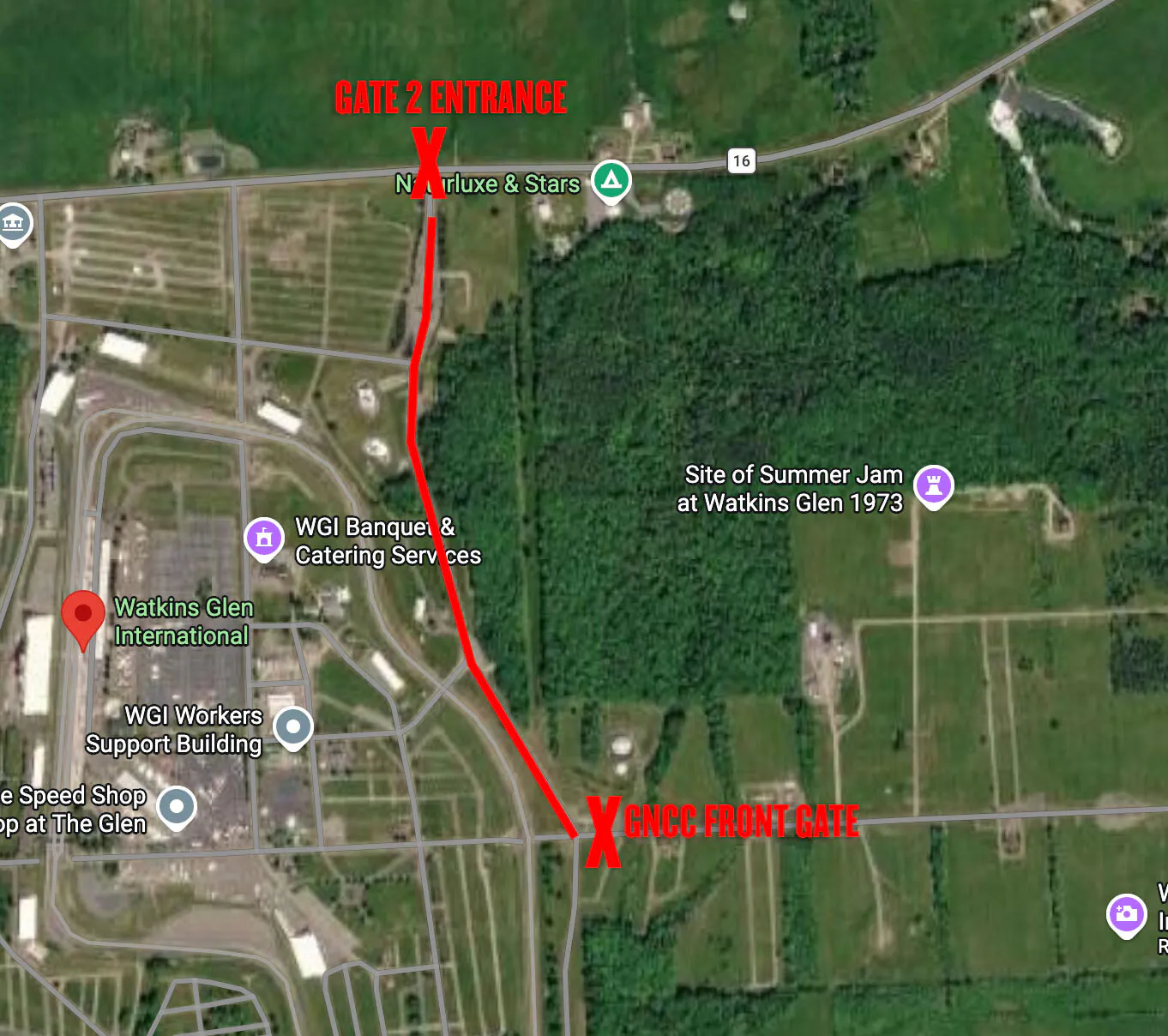Watkins Glen GNCC Entrance