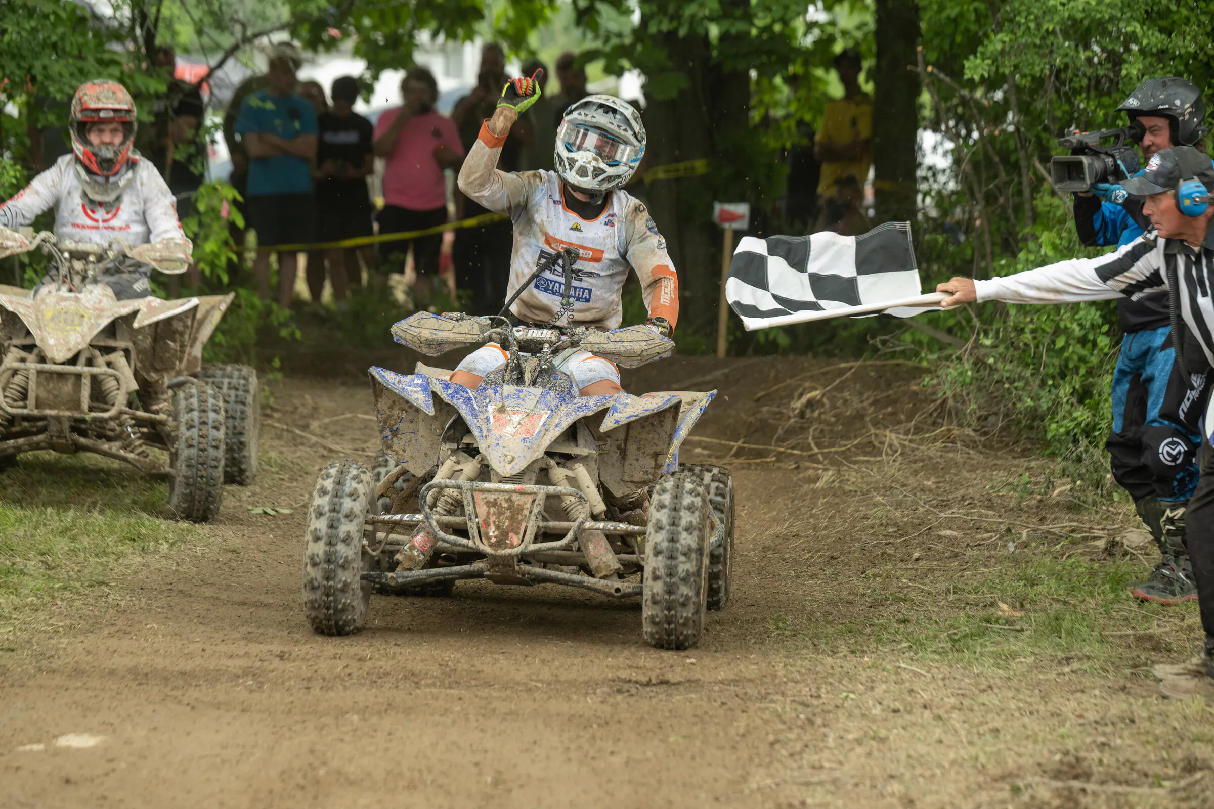 Brycen Neal came through to earn the inaugural AMSOIL Watkins Glen International GNCC race on Saturday.