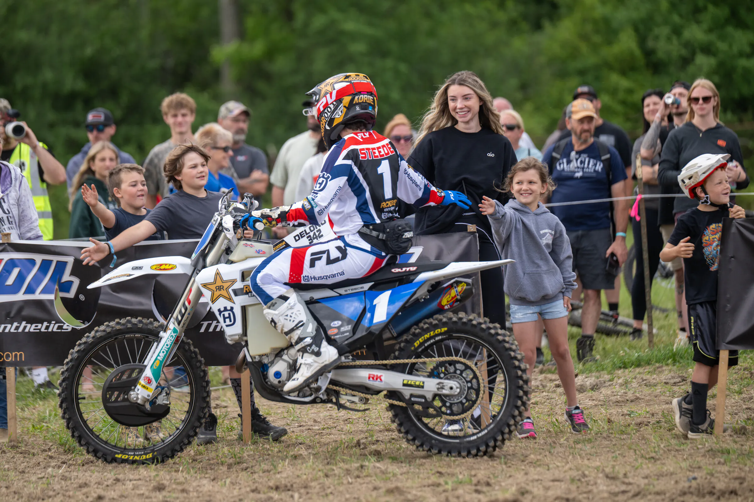 Korie Steede put up a fight throughout the race on Sunday in New York.